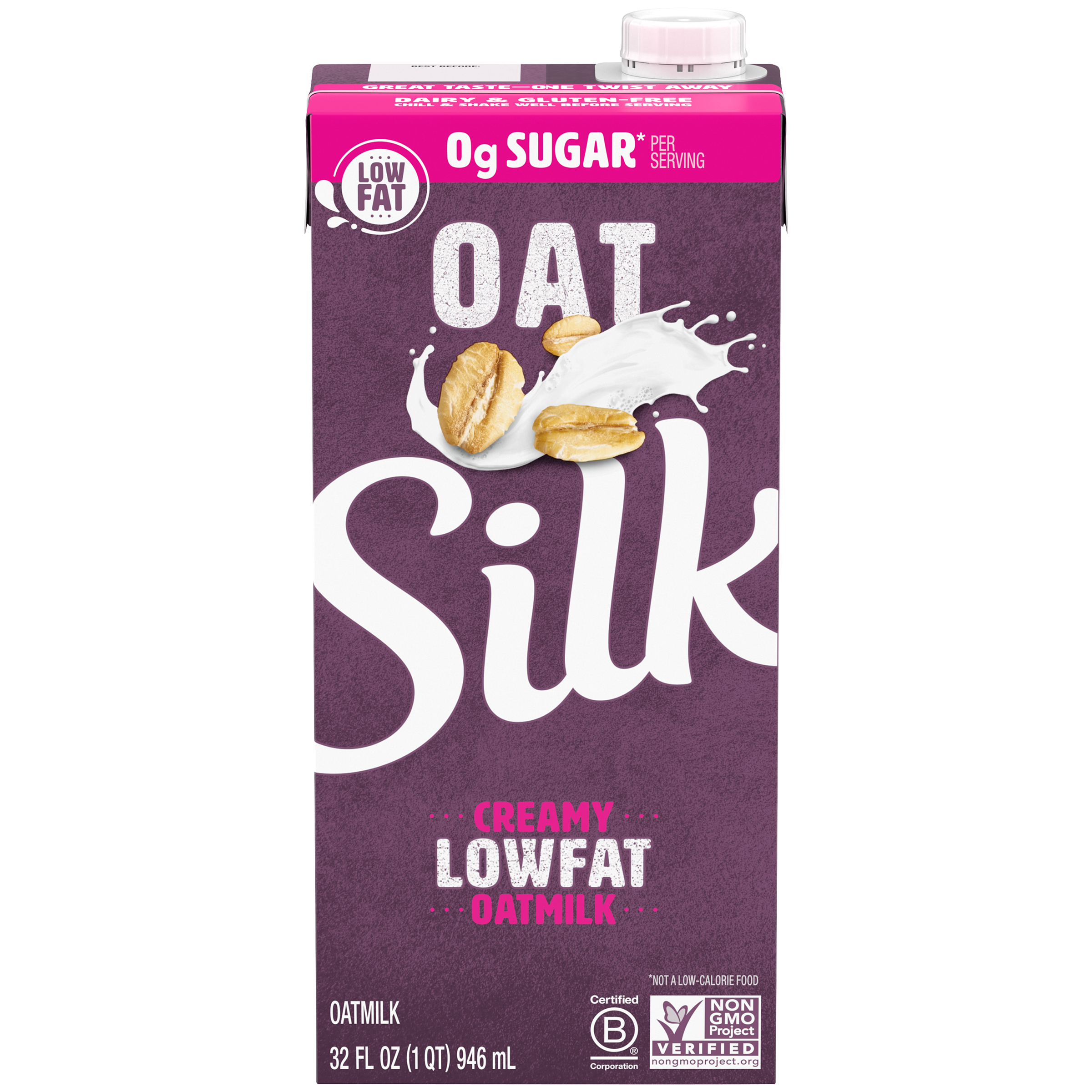 Silk Oat Milk - 0g Sugar 6 units per case 32.0 fl