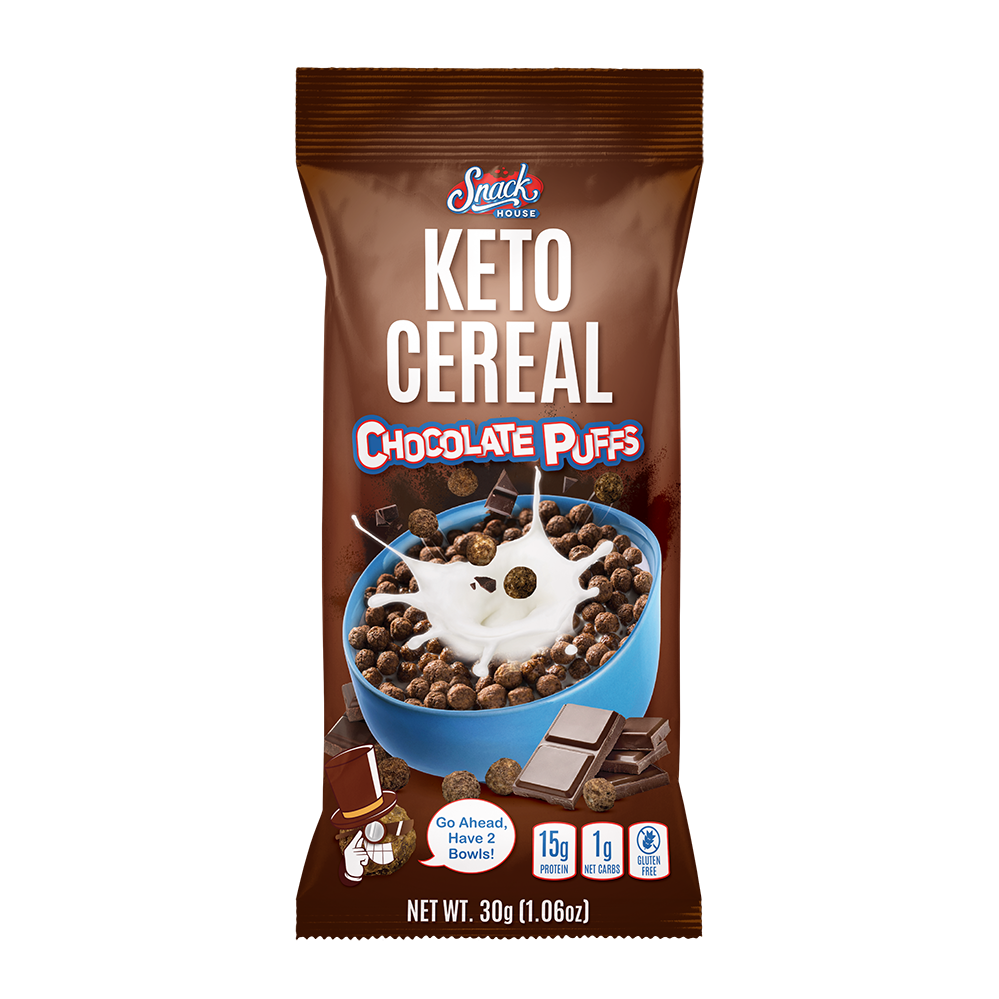Chocolate Keto Cereal Single 12 innerpacks per case 1.1 oz