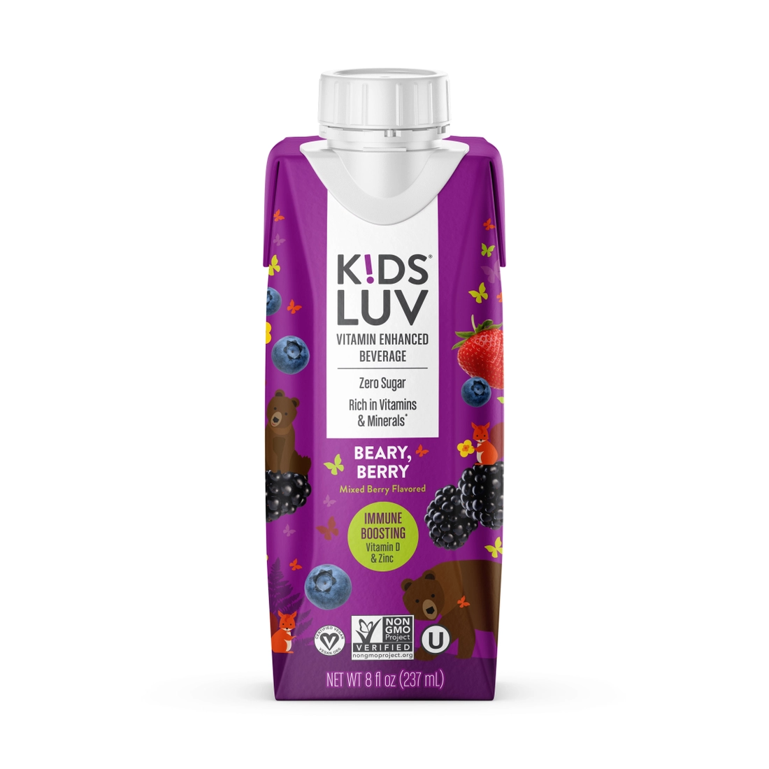 KidsLuv Beary, Berry 4 innerpacks per case 8.0 fl