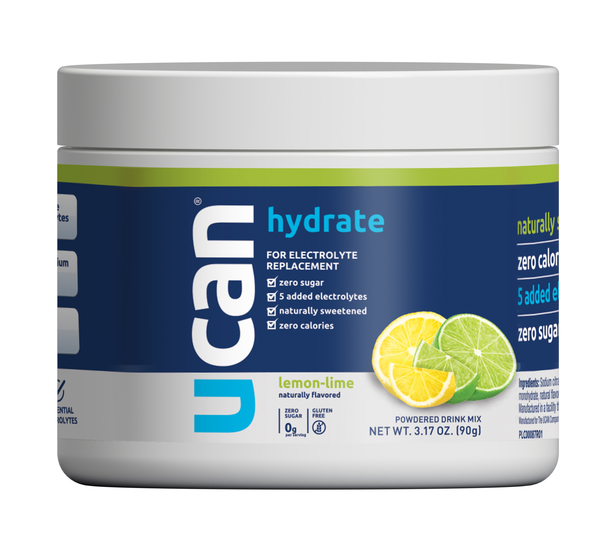 UCAN Hydrate Electrolyte Jar - Lemon-Lime 12 units per case 3.2 oz
