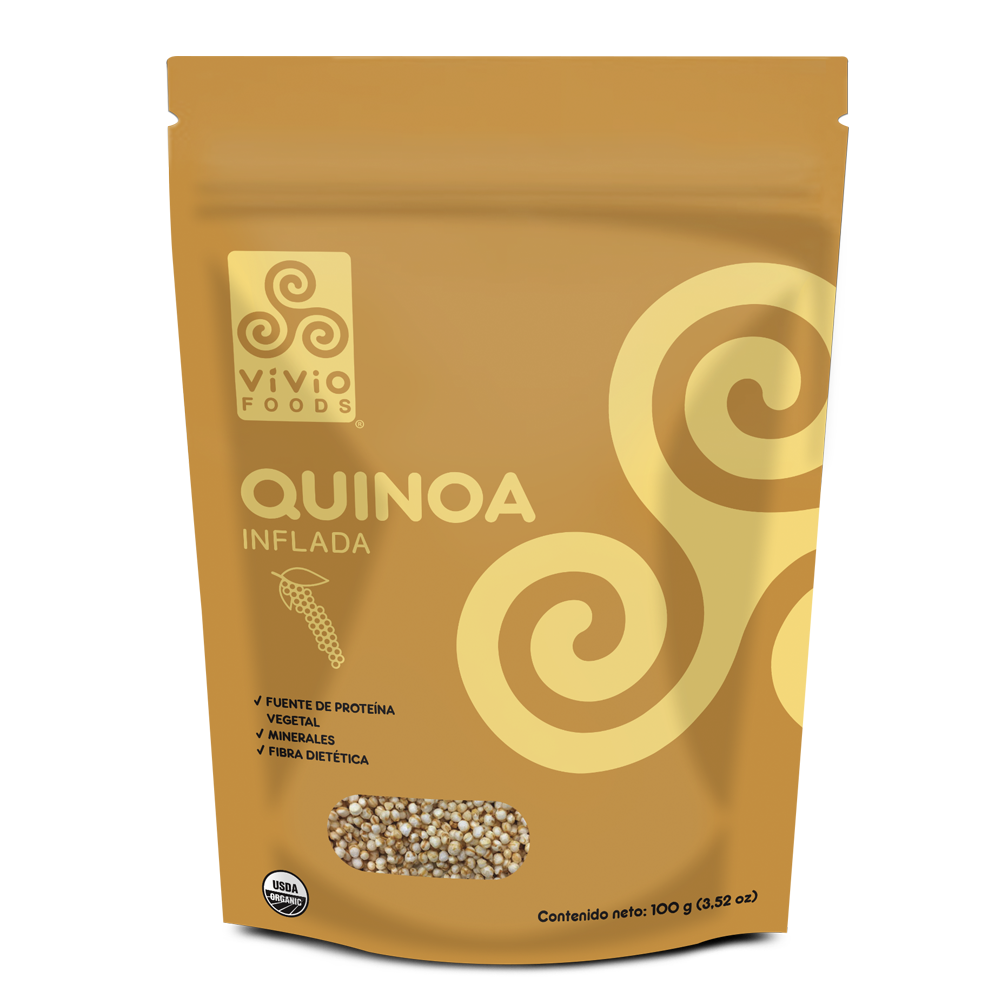 Vivio Foods Organic Puffed Quinoa 10 units per case 100 g