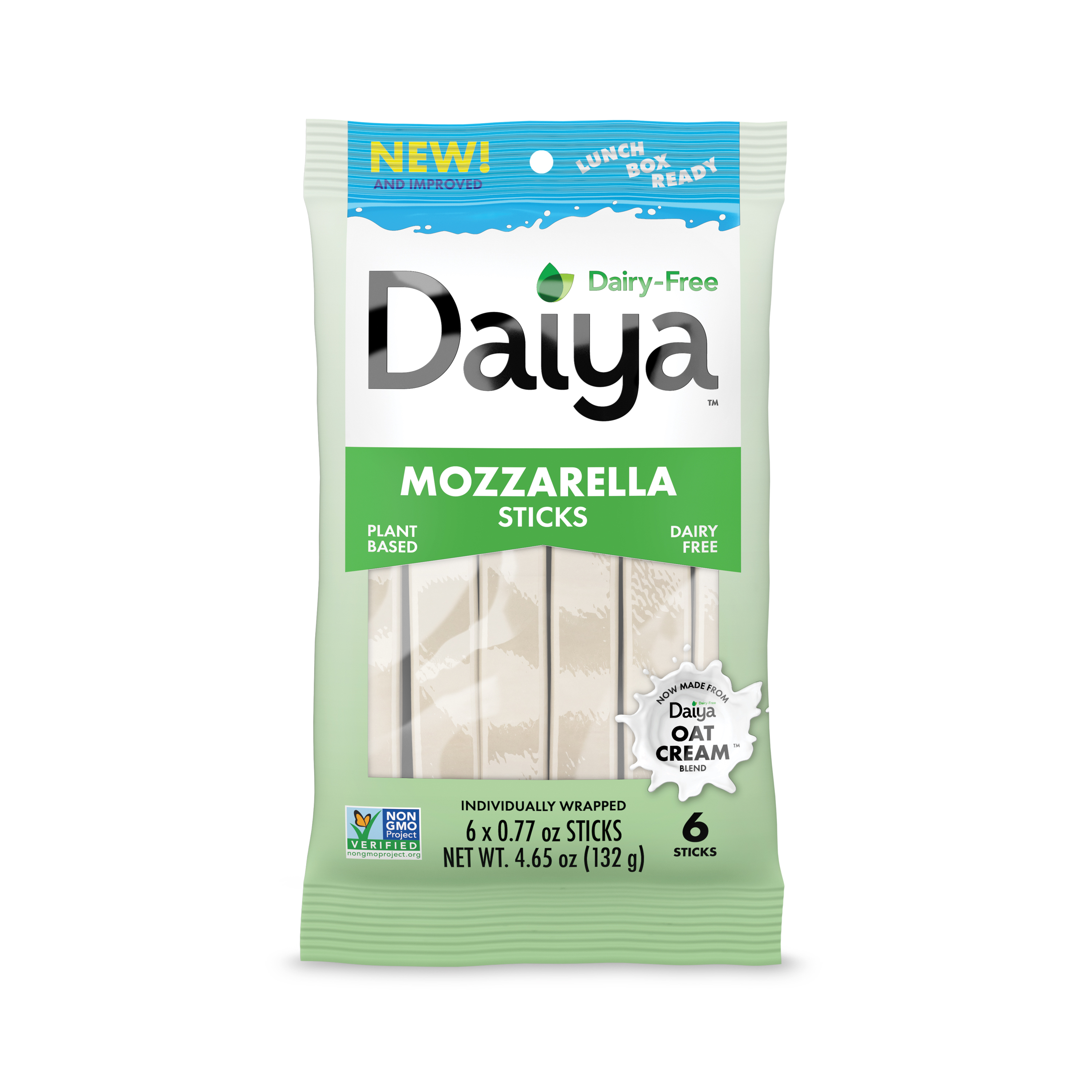 Daiya Dairy-Free Mozzarella Stick  12 units per case 132 g