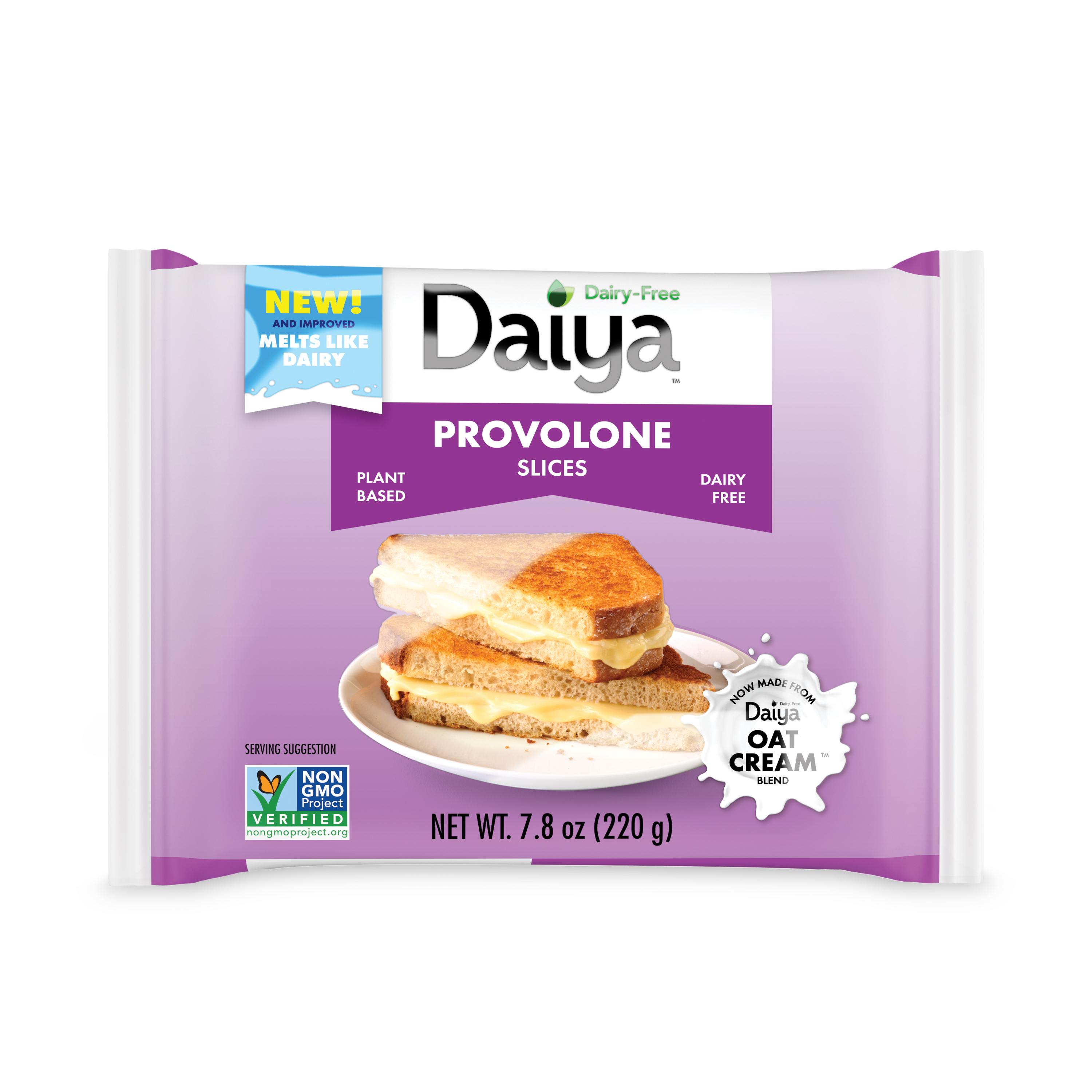 Daiya Dairy-Free Provolone Slices 8 units per case 222 g
