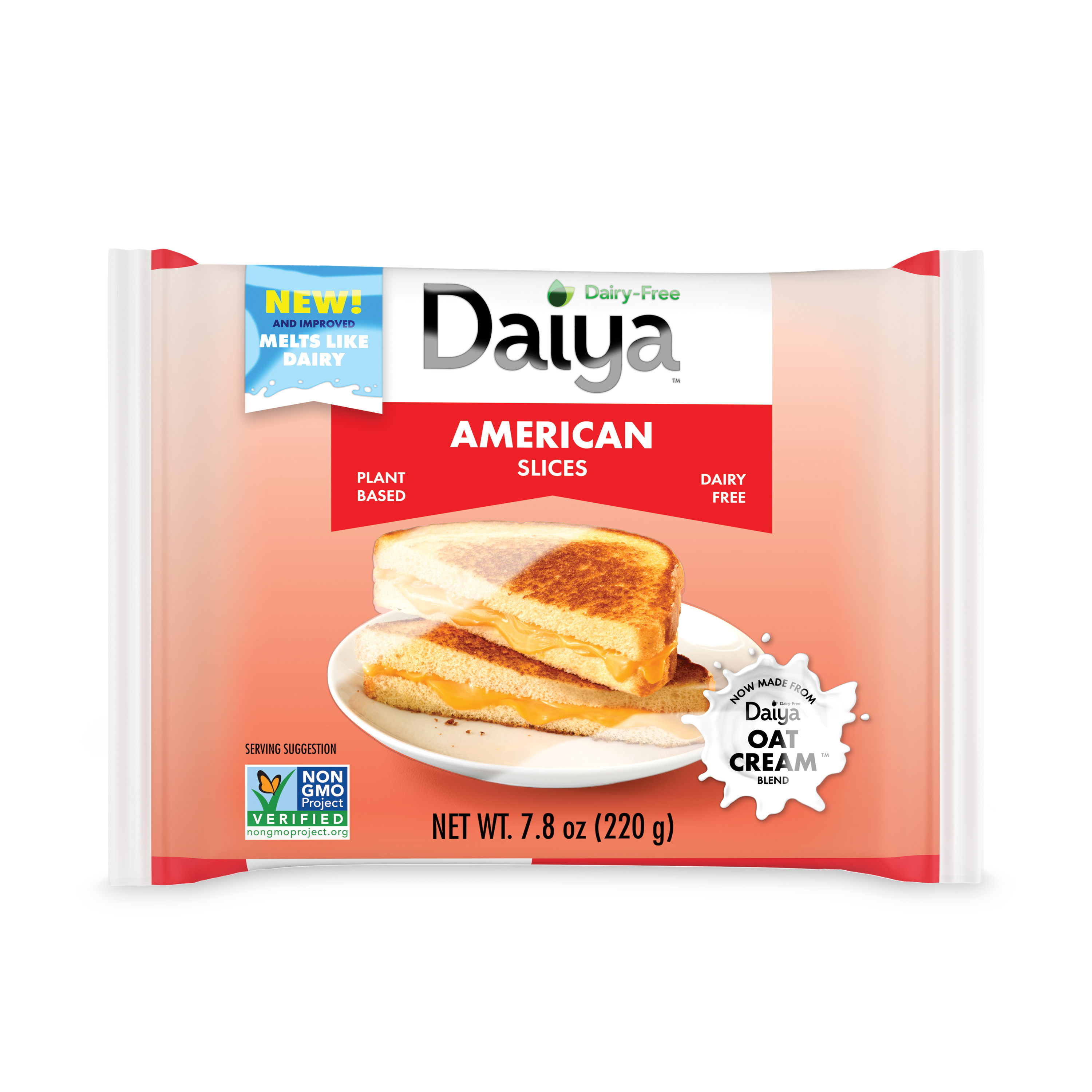Daiya Dairy-Free American Slices 8 units per case 222 g