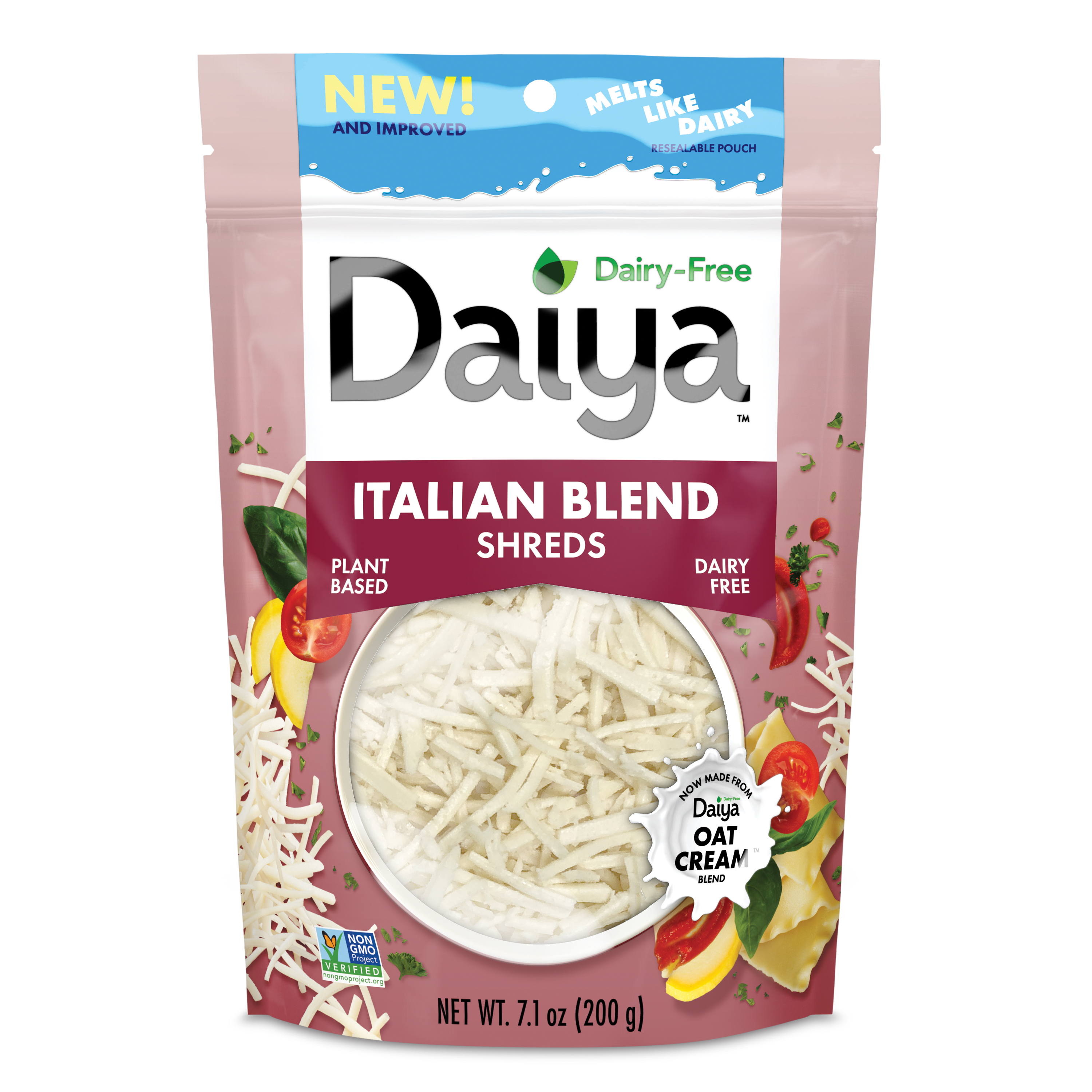 Daiya Dairy-free Italian Blend Shreds 12 units per case 202 g