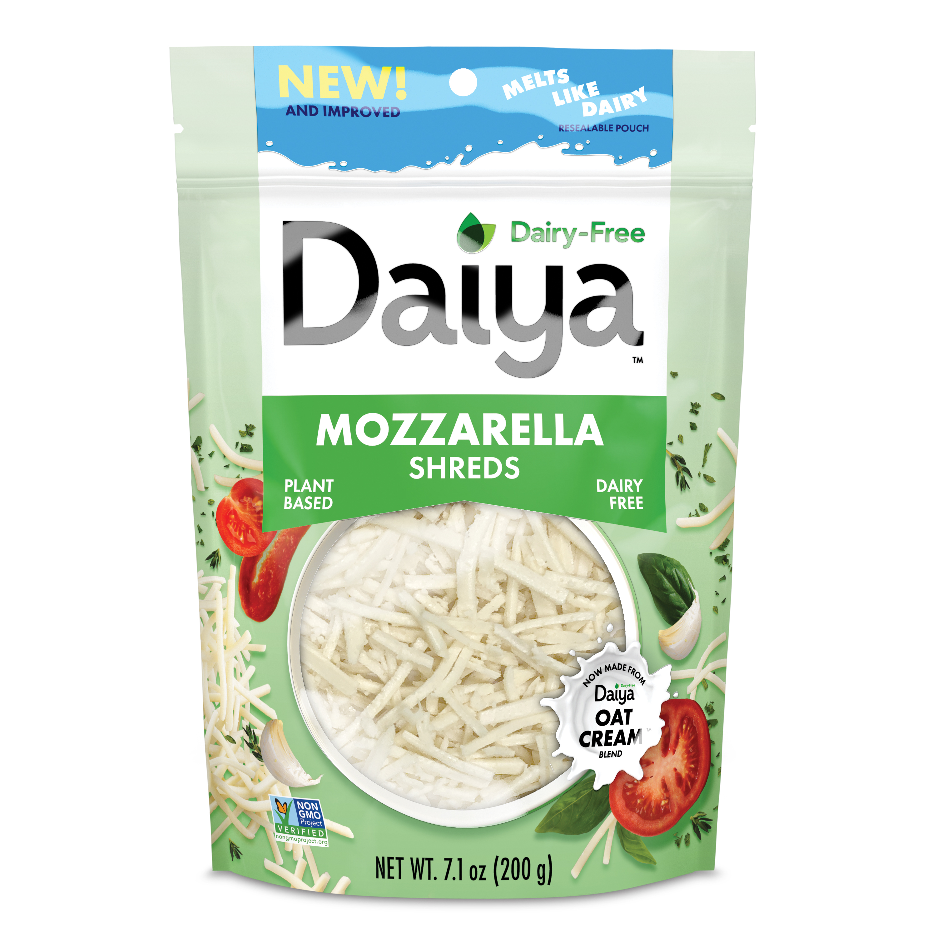 Daiya Dairy-free Mozzarella Shreds 12 units per case 202 g
