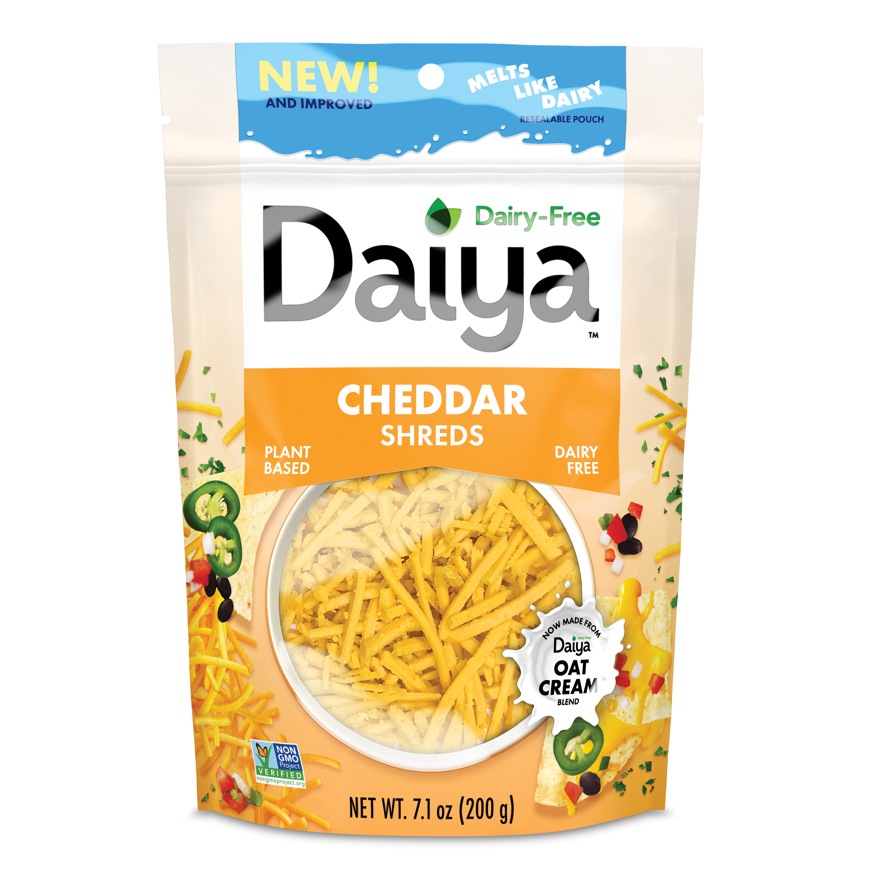 Daiya Dairy-free Cheddar Shreds 12 units per case 202 g