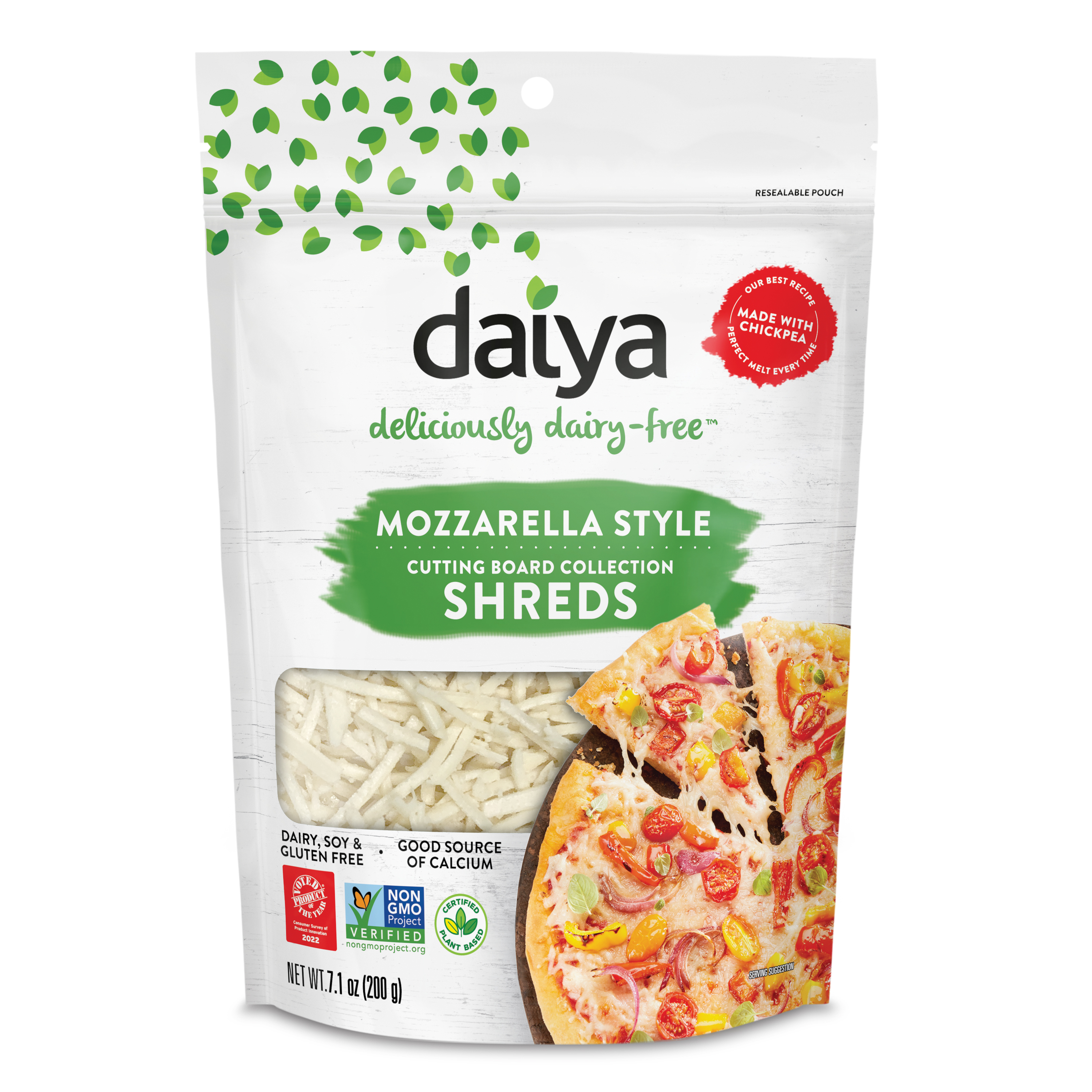 Daiya Foods Cutting Board Mozzarella Style Shreds 12 units per case 202 g