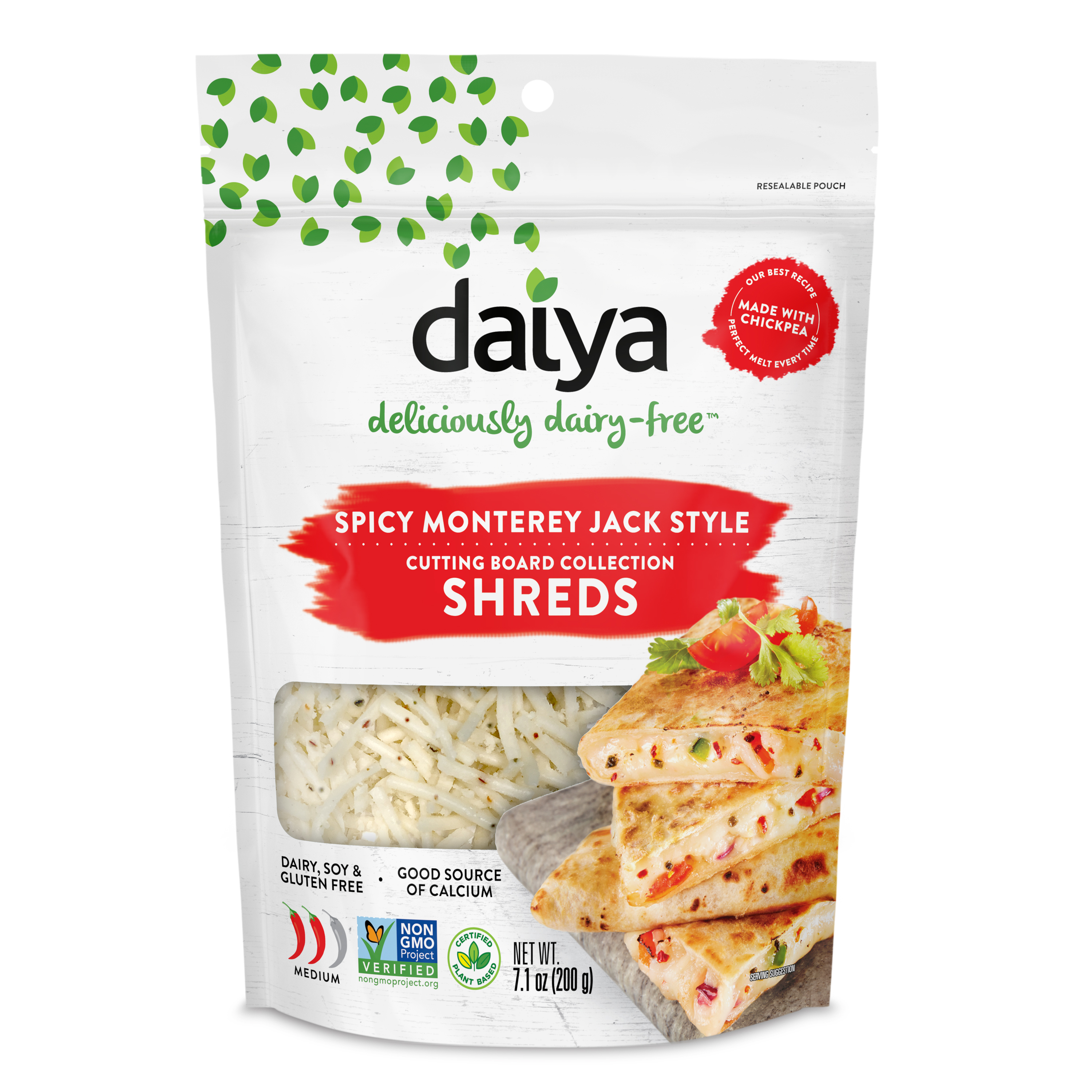Daiya Foods Cutting Board Spicy Monterey Jack Style Shreds 12 units per case 202 g