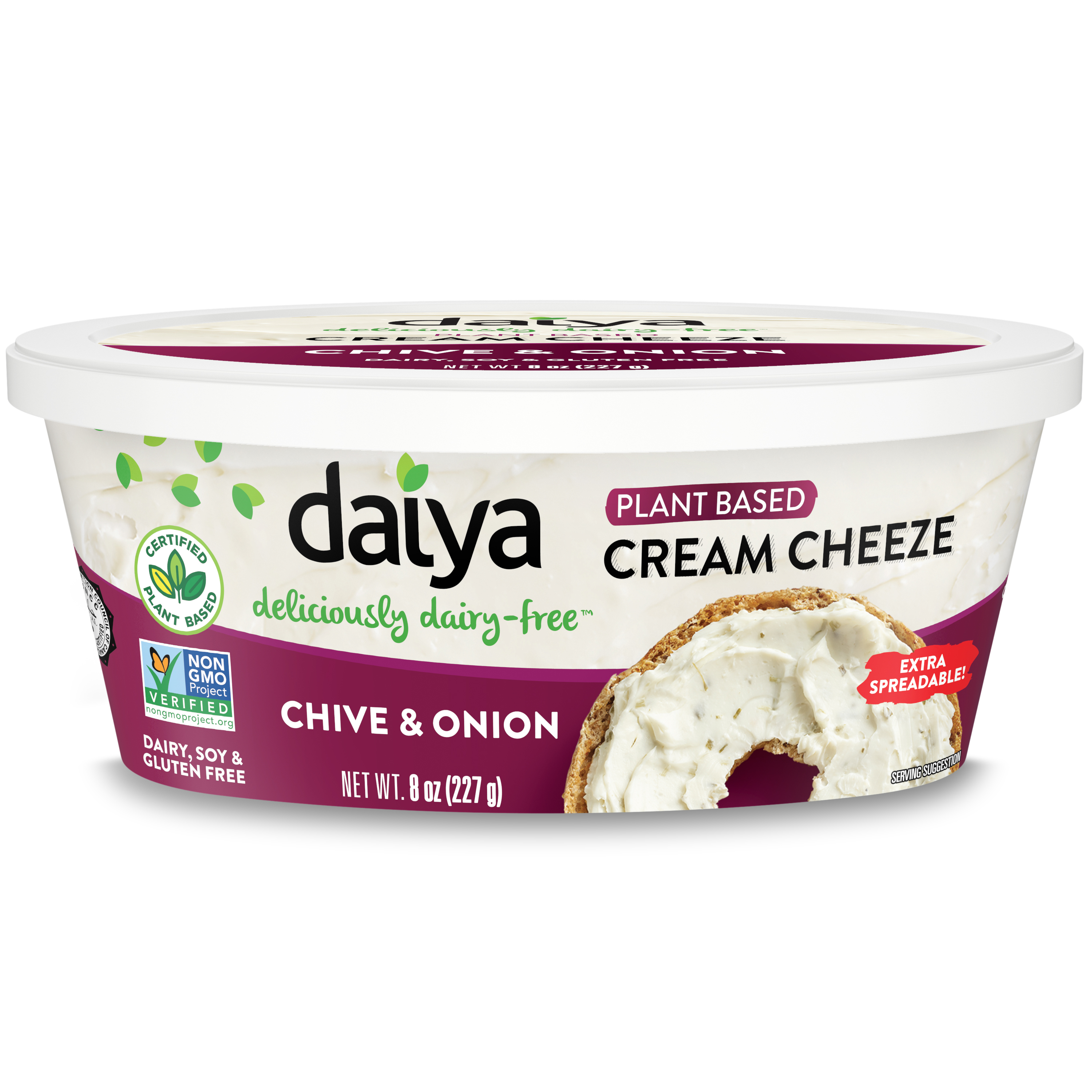 Daiya Foods Chive and Onion Plant Based Cream Cheeze 6 units per case 227 g
