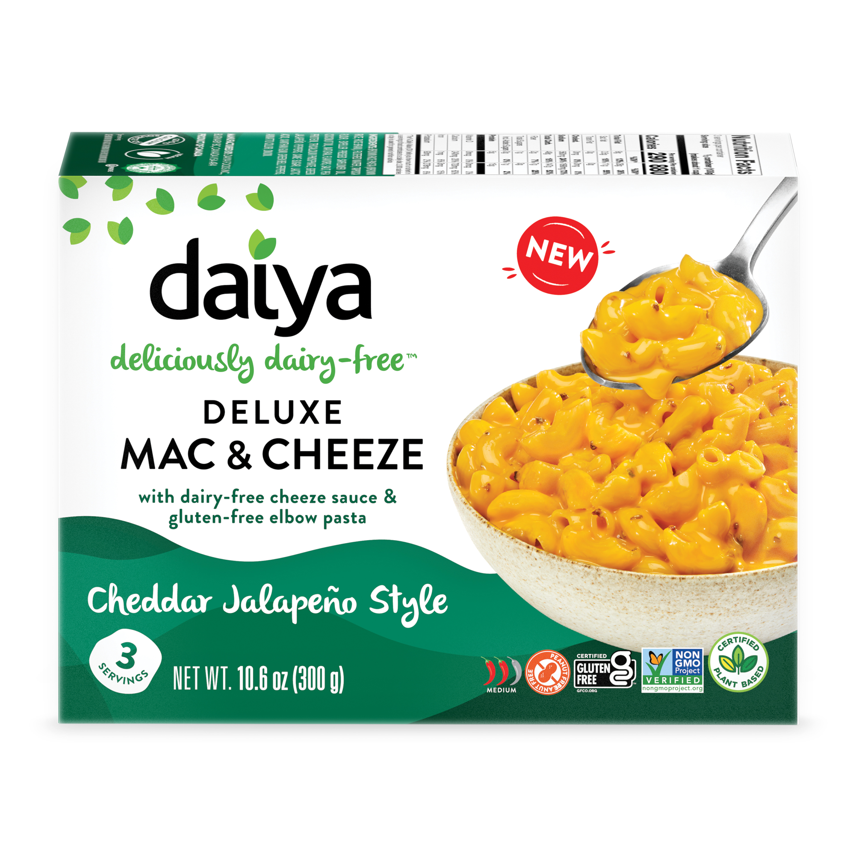 Daiya Foods Cheddar Jalapeno Style Deluxe Mac & Cheeze 8 units per case 301 g