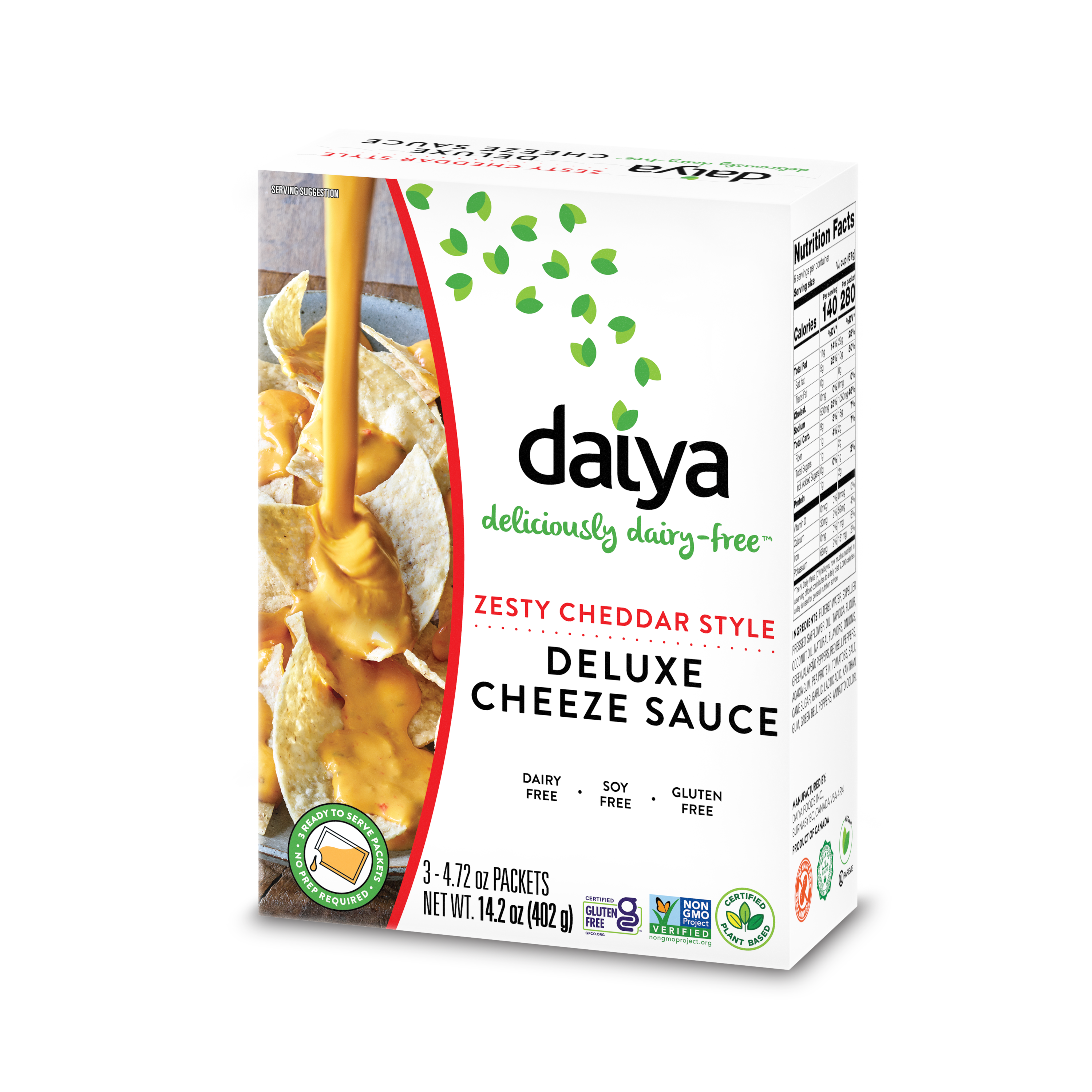 Daiya Foods Zesty Cheddar Style Deluxe Sauce 8 units per case 403 g