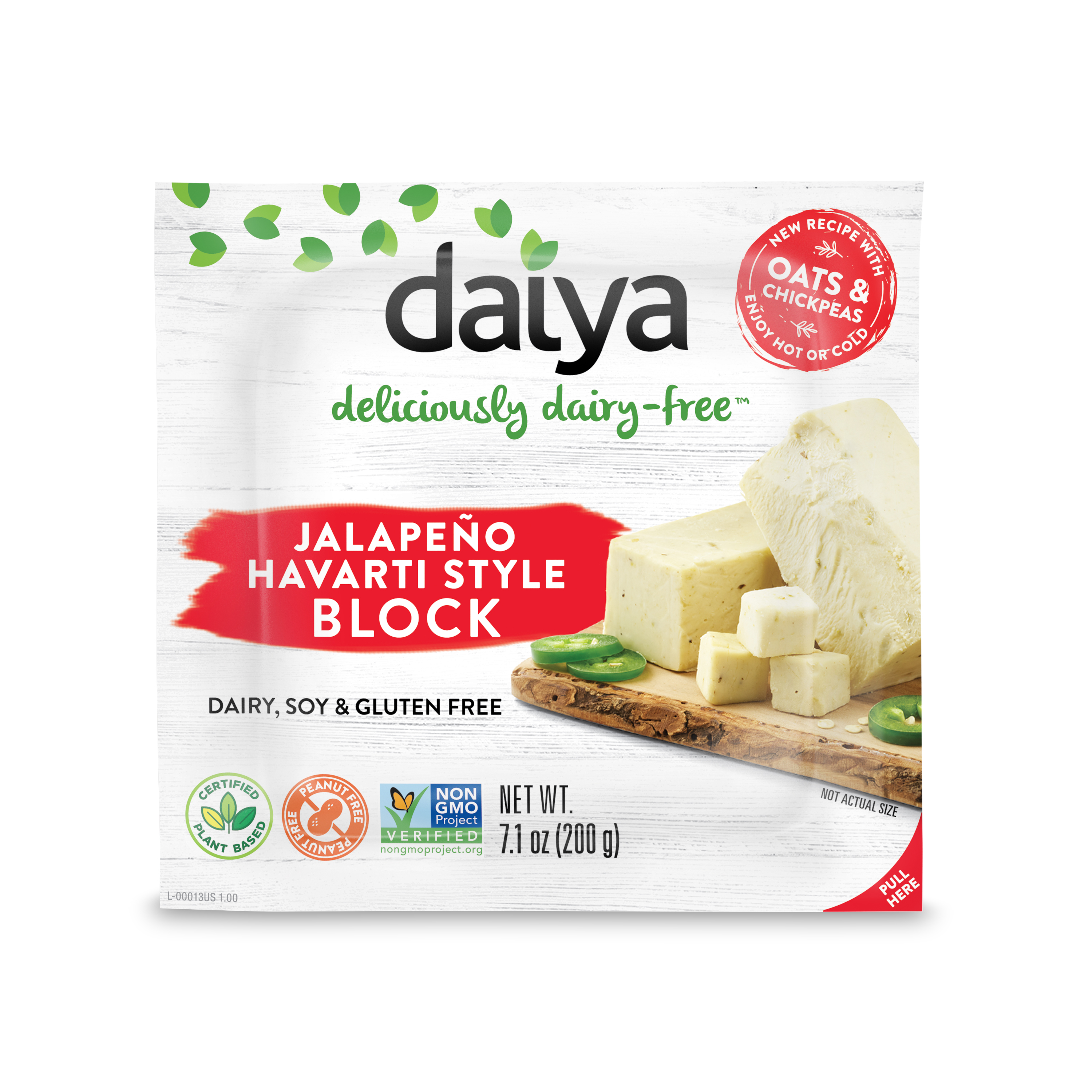 Daiya Foods Jalapeno Havarti Style Block 8 units per case 202 g