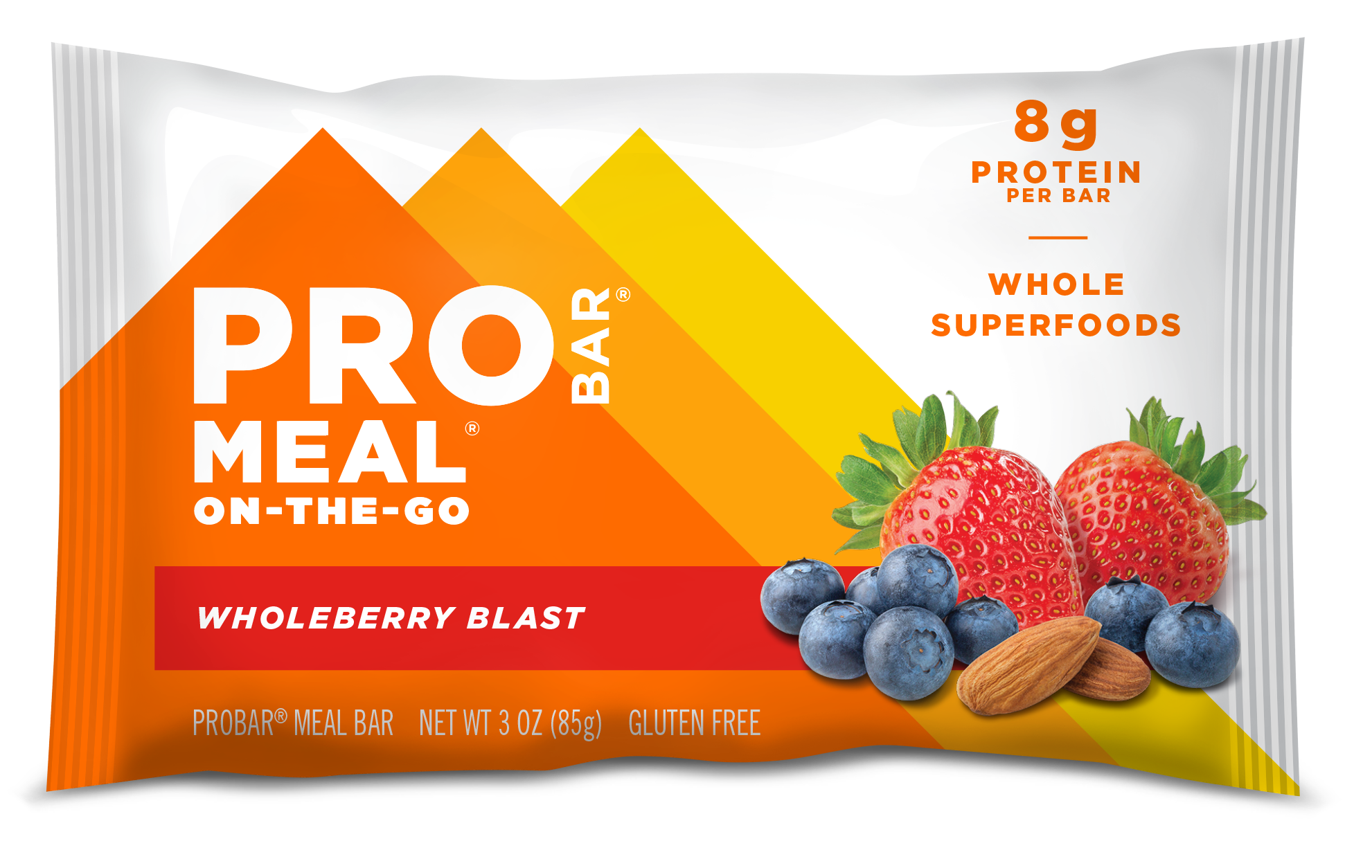 ProBar Wholeberry Blast Meal Bar 12 innerpacks per case 3.0 oz