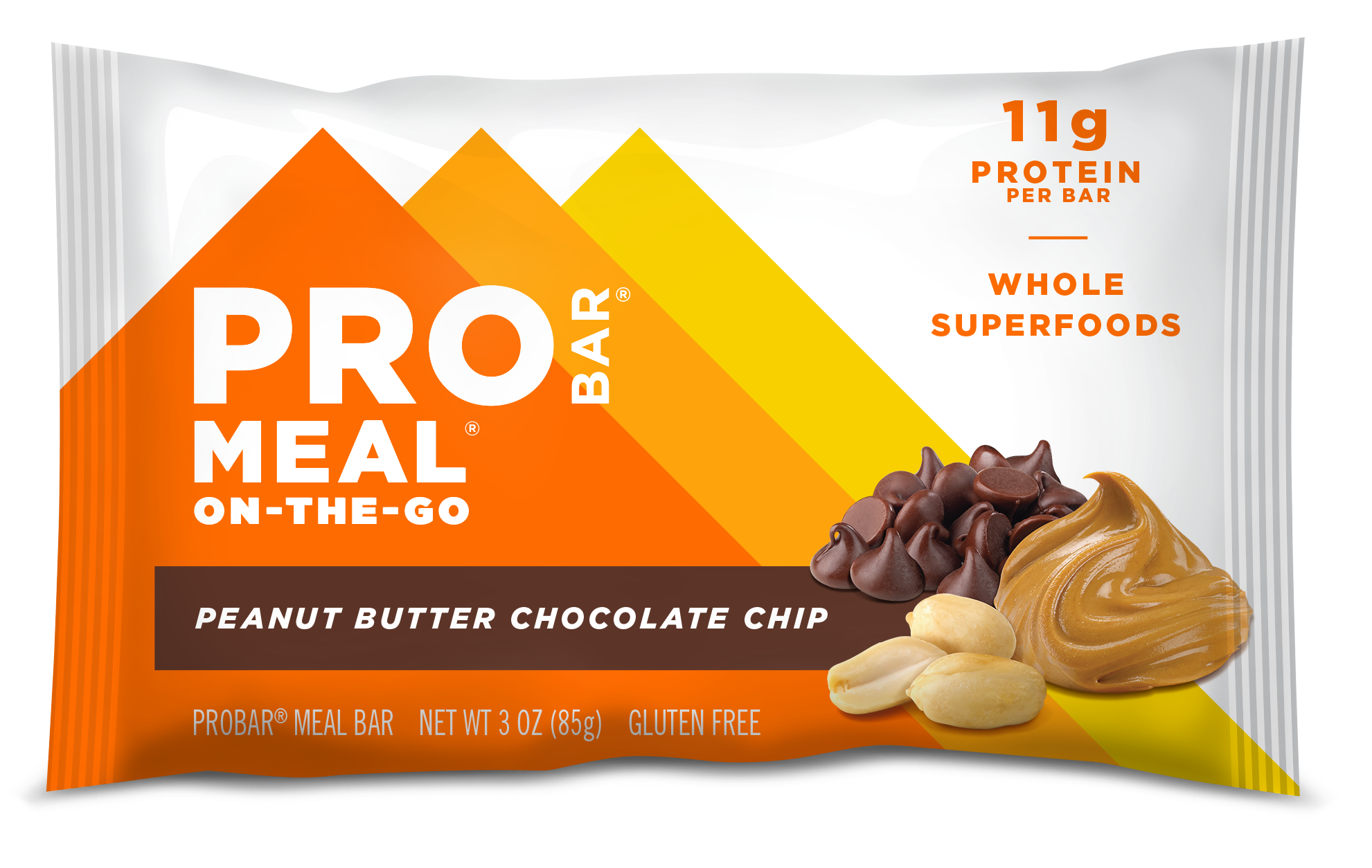ProBar Peanut Butter Chocolate Chip Meal Bar 12 innerpacks per case 3.0 oz