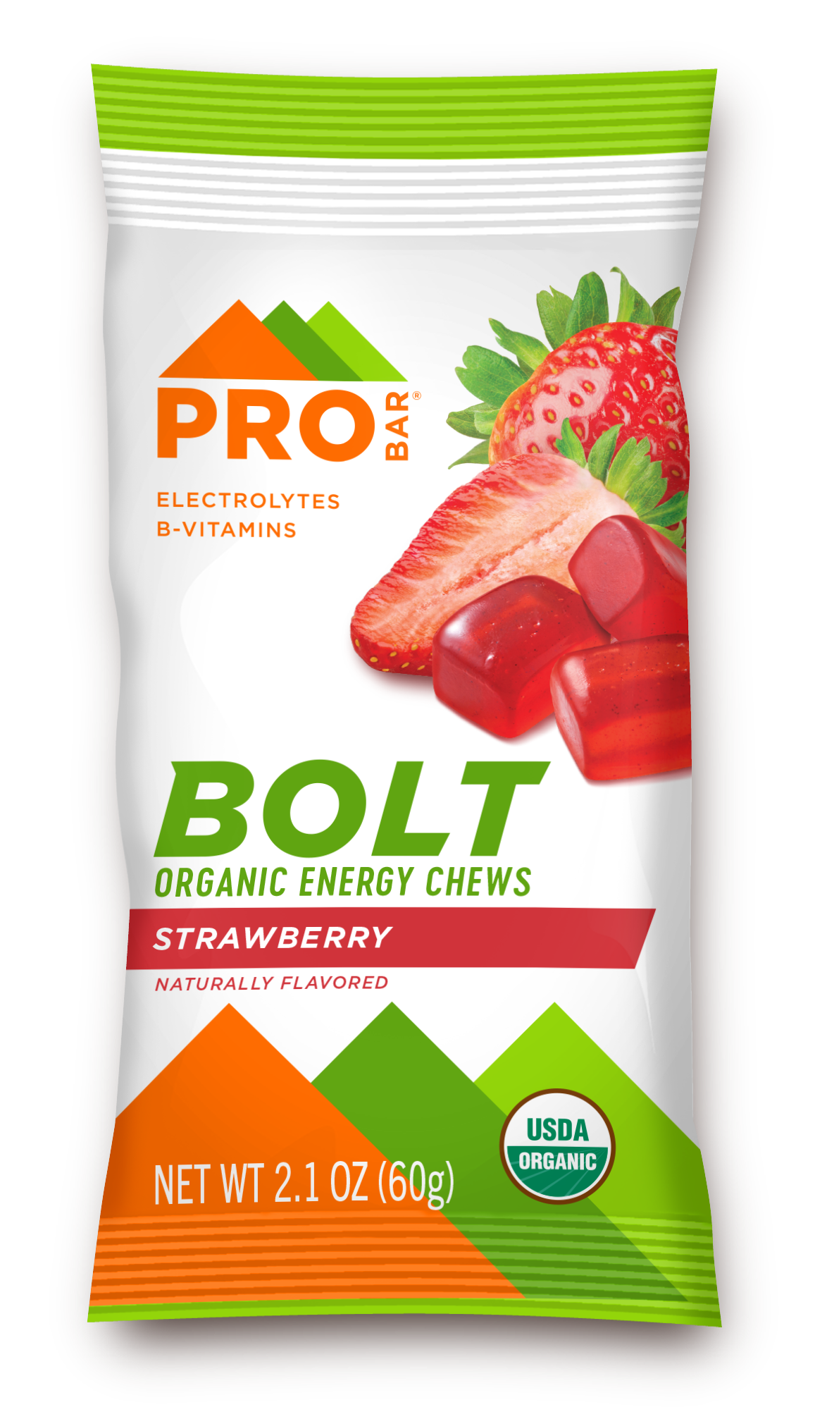ProBar Strawberry Bolt Organic Energy Chews 12 innerpacks per case 2.1 oz