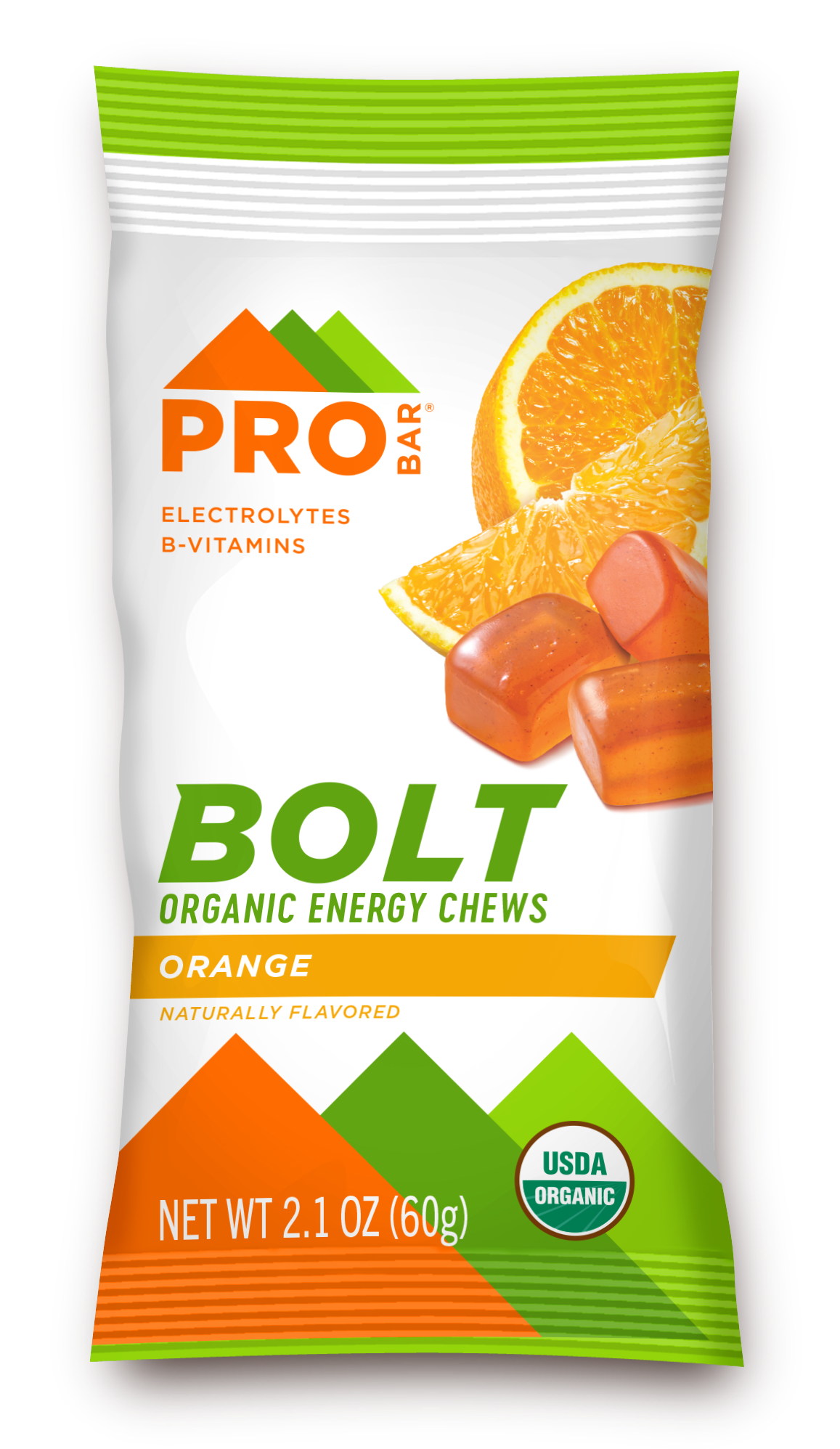 ProBar Orange Bolt Organic Energy Chews 12 innerpacks per case 2.1 oz