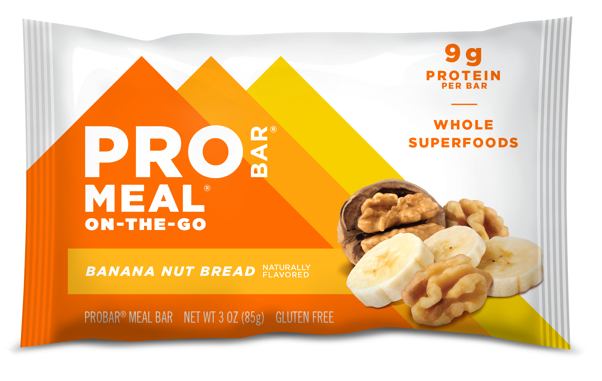 ProBar Banana Nut Bread Meal Bar 12 innerpacks per case 3.0 oz