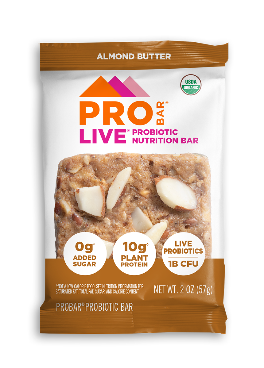 ProBar Almond Butter Live Probiotic Nutrition Bar 8 innerpacks per case 2.0 oz