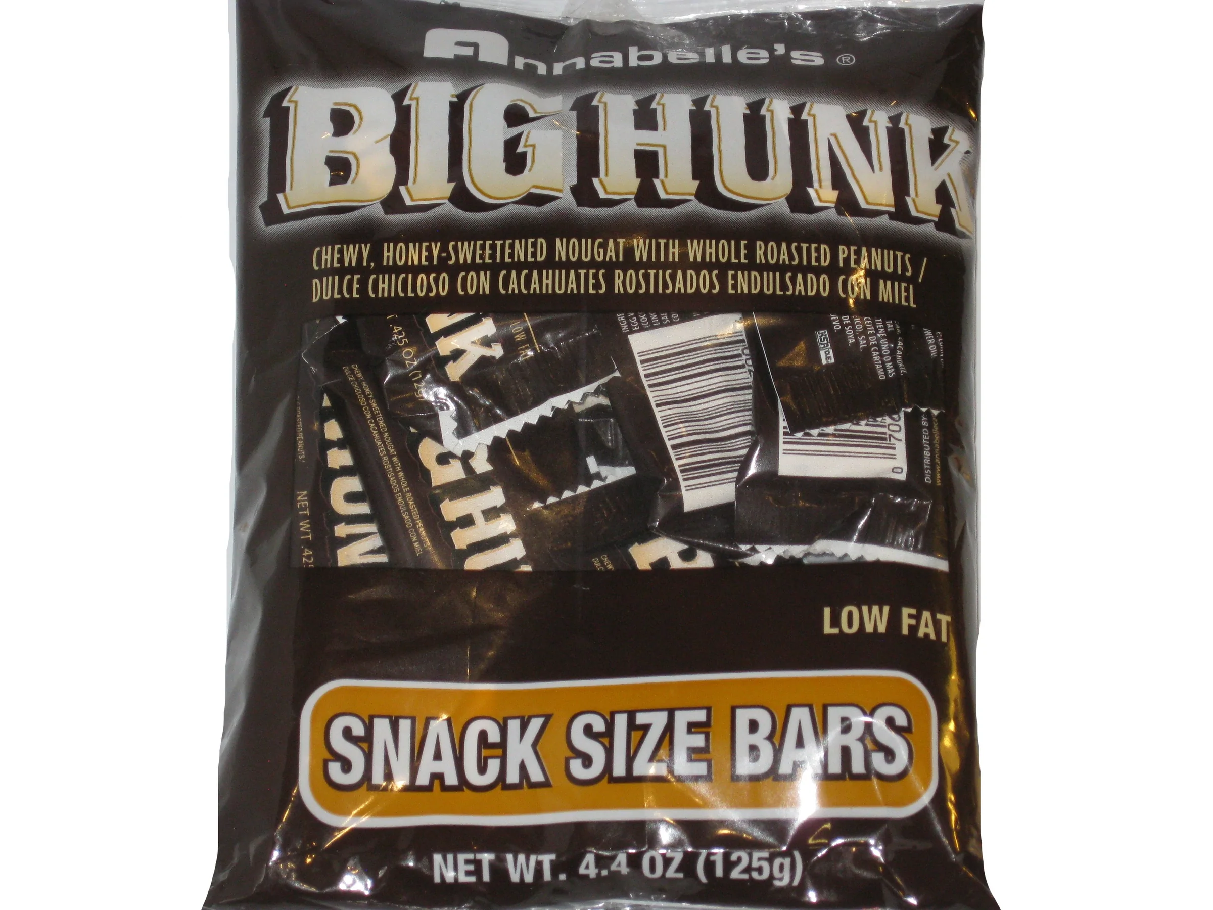 Annabelle's Candy Co. Big Hunk Mini Hanging Peg Bags 12 innerpacks per case 4.4 oz