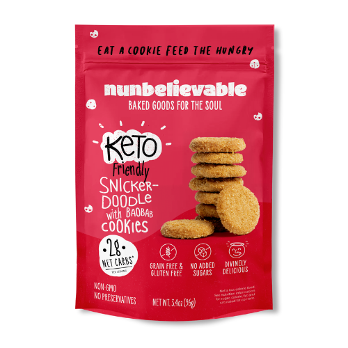 Nunbelievable Low Carb, Low Sugar Snickerdoodle Cookies 6 units per case 3.4 oz