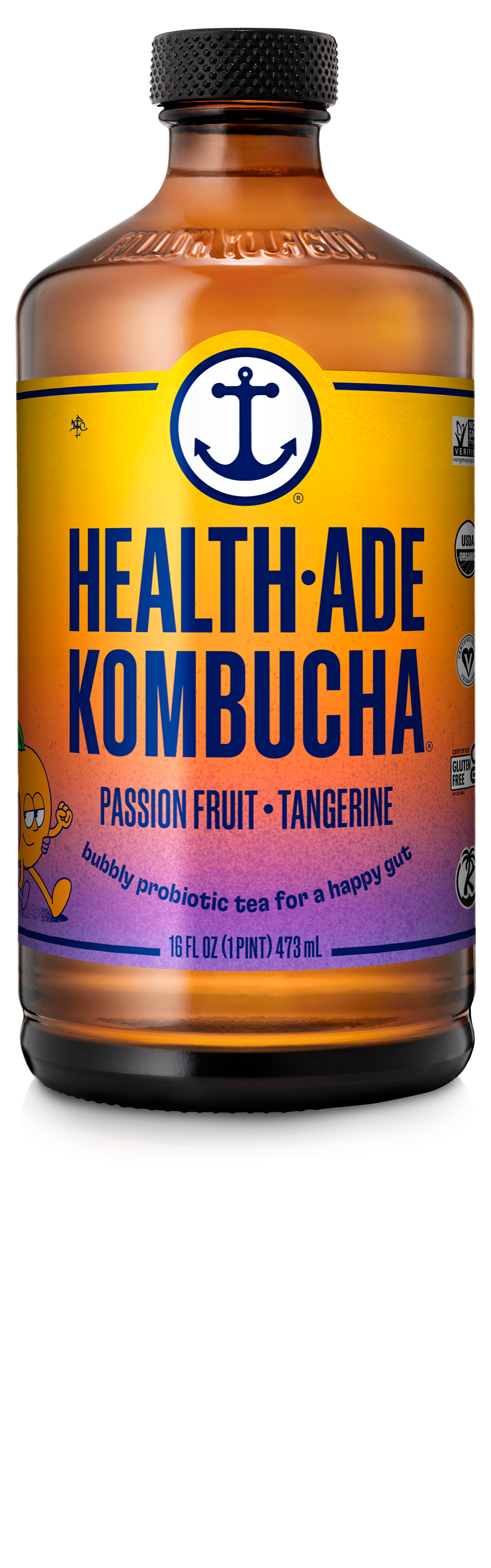 Health-Ade Passionfruit Tangerine Kombucha 12 units per case 16.0 fl