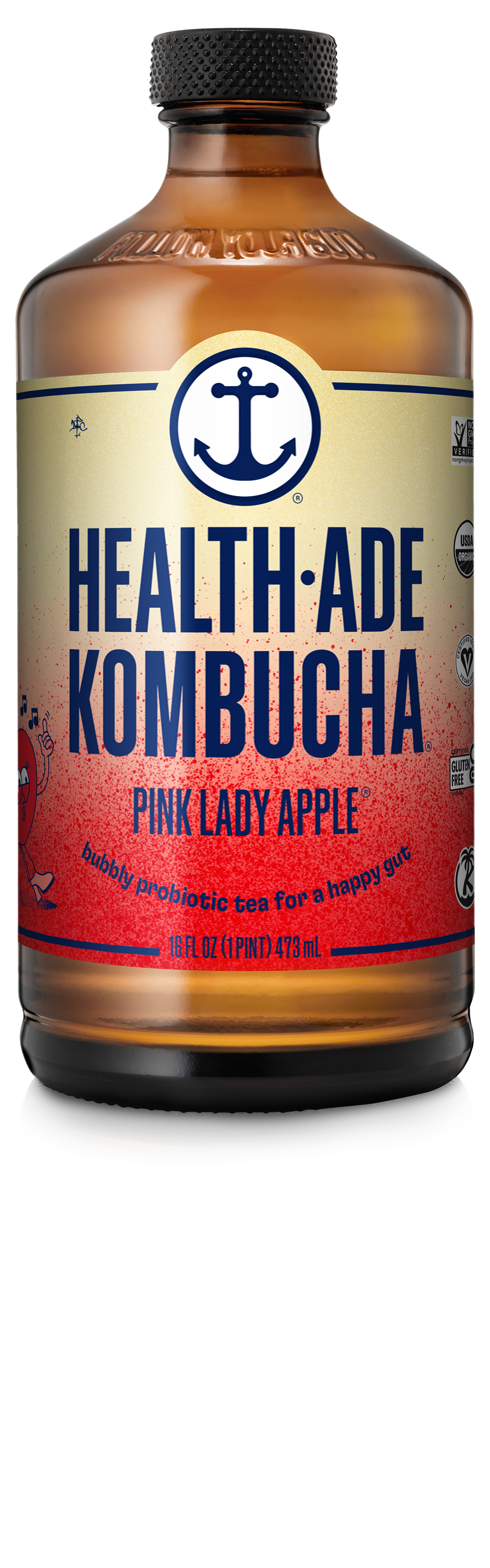 Health-Ade Pink Lady Apple Kombucha 12 units per case 16.0 fl