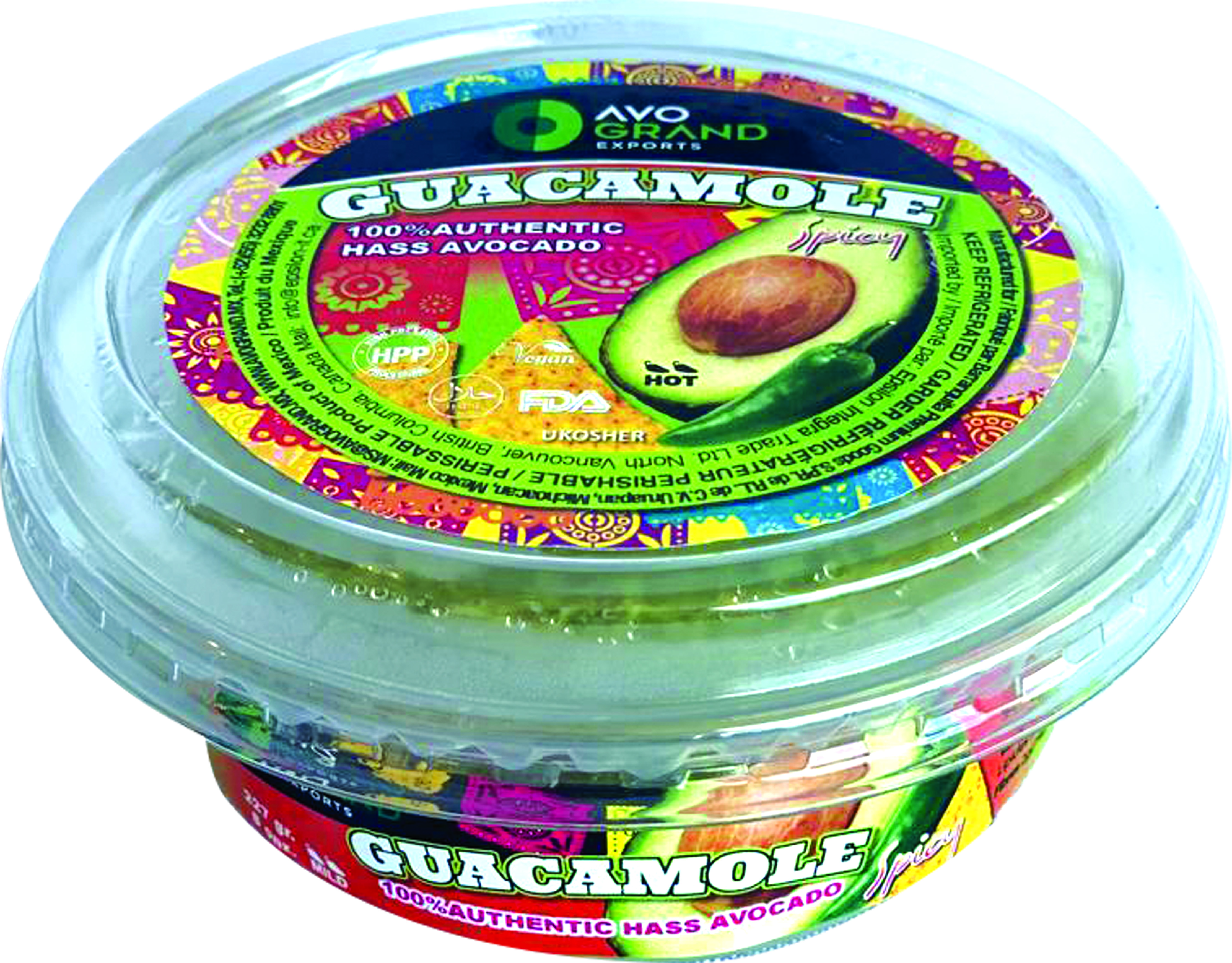 Avogrand Guacamole Spicy 227 gr  24 units per case 227 g