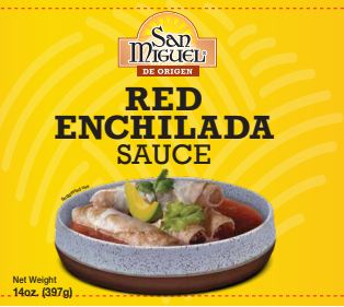 San Miguel Red Enchilada Sauce Can 397 Gr 12 units per case 397 g
