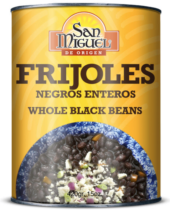 San Miguel Whole Black Beans Can 425 Gr 12 units per case 425 g