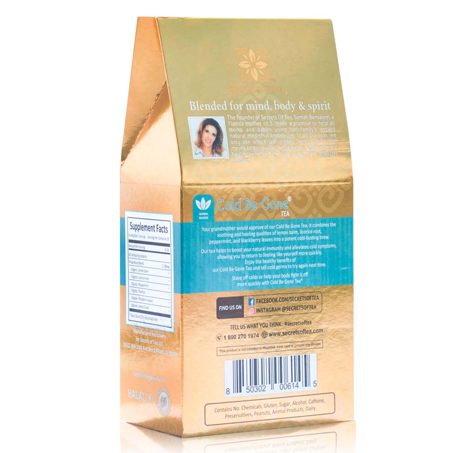 Secrets of Tea Cold Be Gone Tea 2 innerpacks per case 2.0 oz
