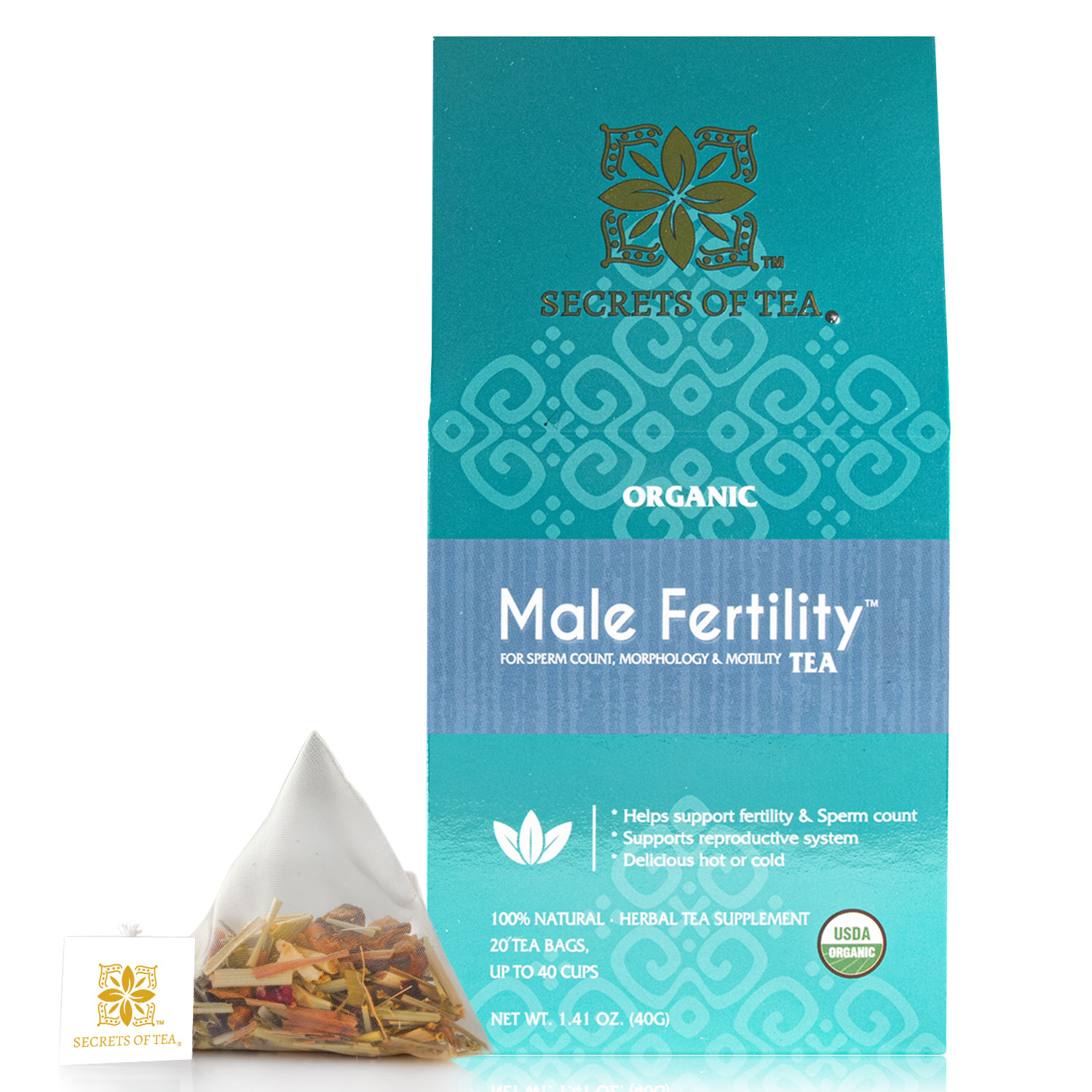 Secrets of Tea Male Fertility Tea 2 innerpacks per case 2.0 oz