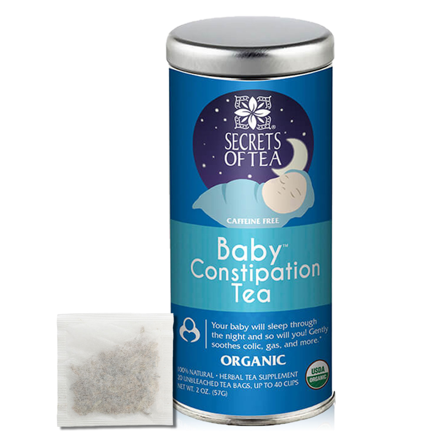 Secrets of Tea Baby Constipation Relief Tea 4 innerpacks per case 2.0 oz