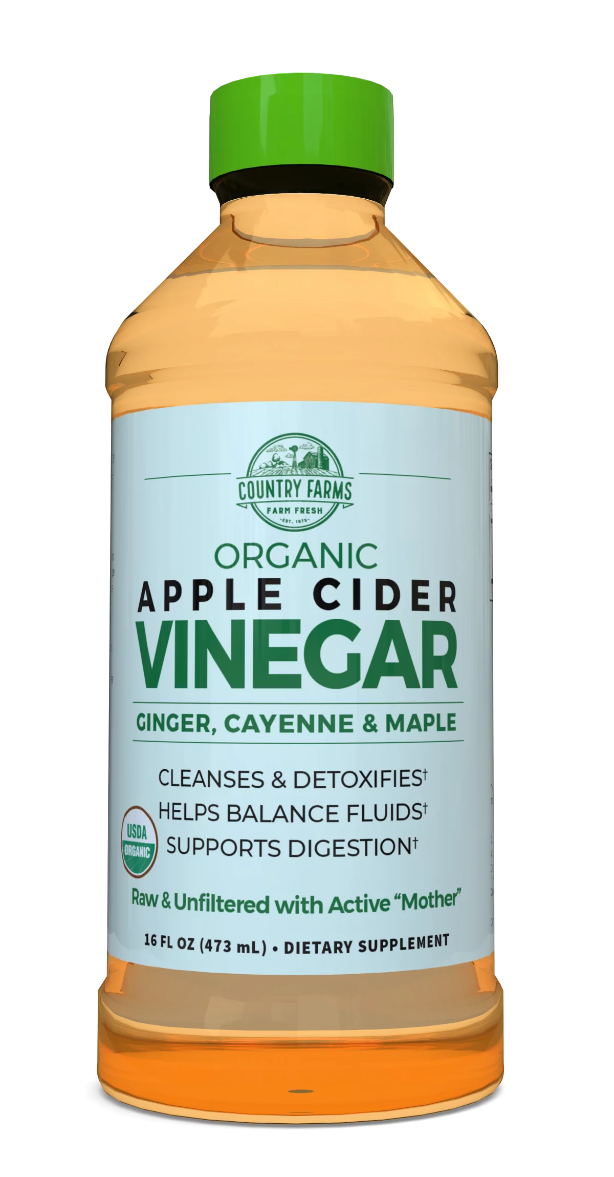 Country Farms Apple Cider Vinegar Liquid 12 units per case 16.9 fl