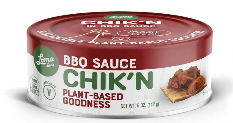 Loma Linda® Chik'n - In BBQ Sauce  12 units per case 5.0 oz