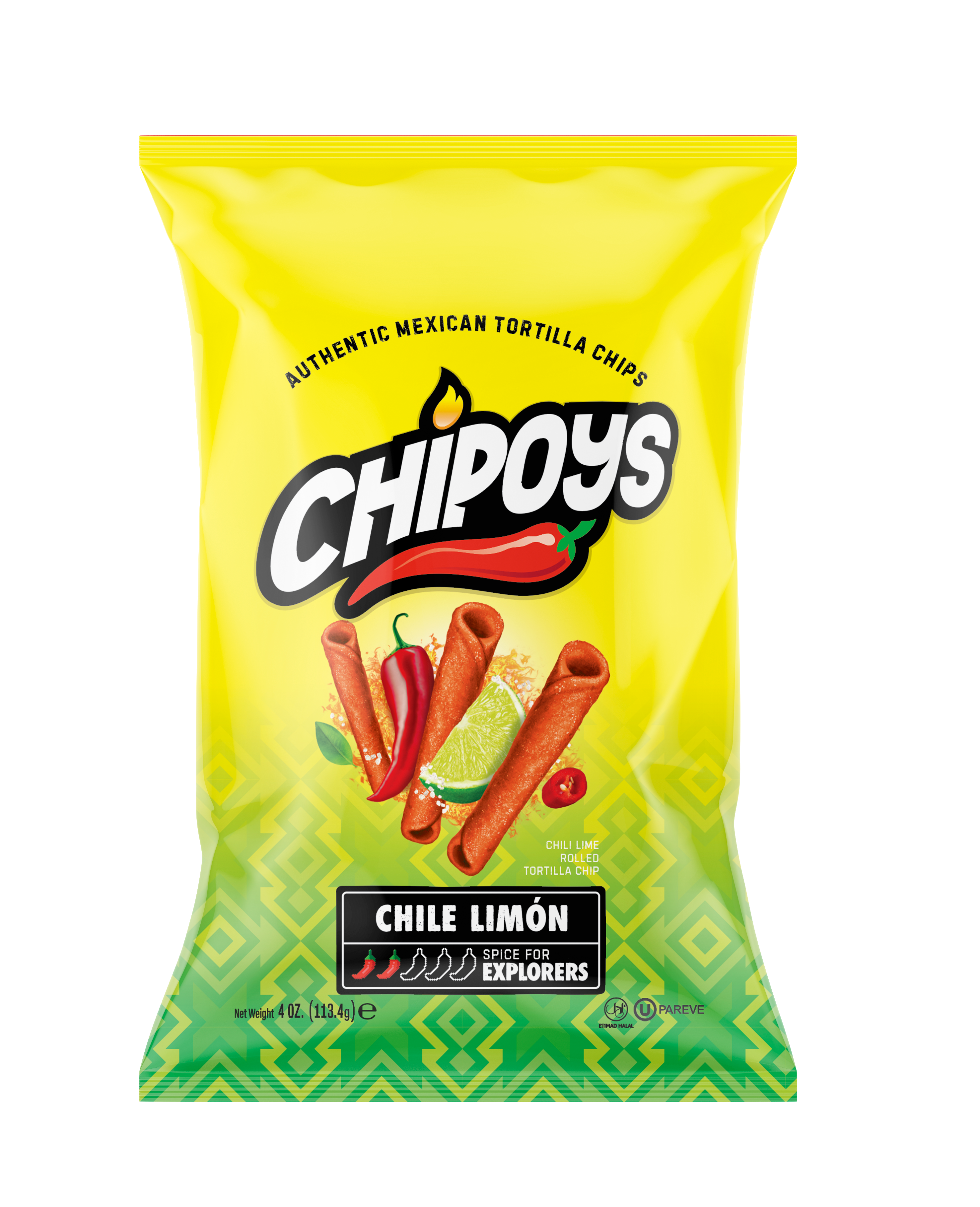 CHIPOYS Chile Limon 4 oz 8 innerpacks per case 114 g