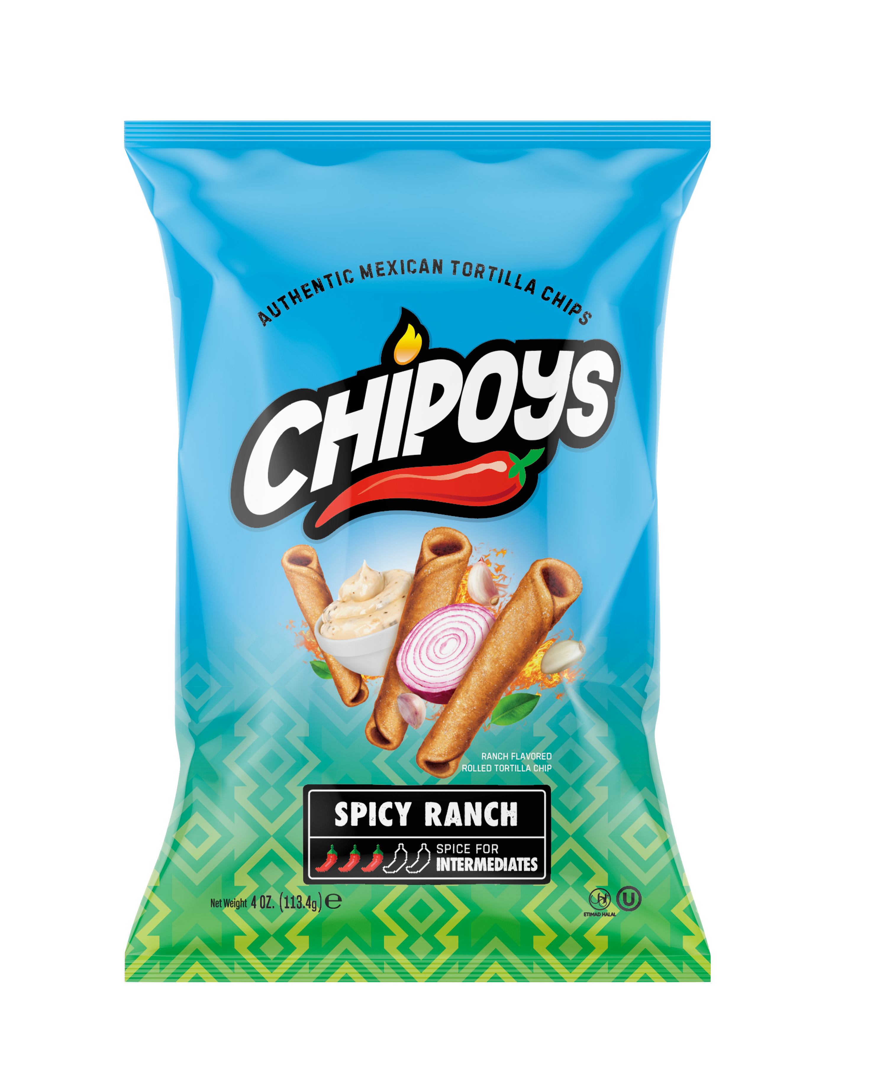 CHIPOYS Spicy Ranch 4 oz 8 innerpacks per case 114 g