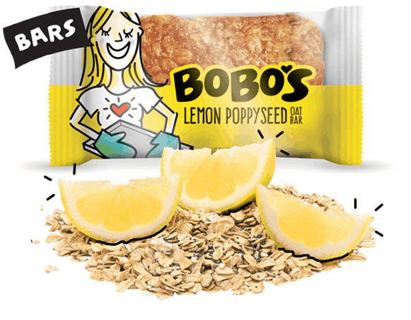 Bobo's Oat Bar Lemon Poppyseed 4 innerpacks per case 36.0 oz