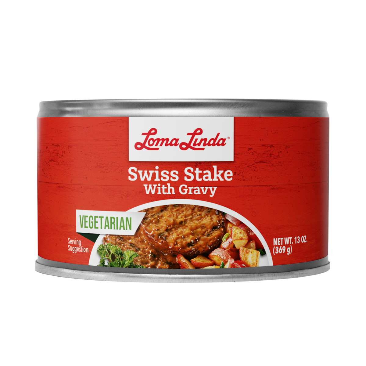 Loma Linda® Swiss Stake with Gravy 12 units per case 13.0 oz