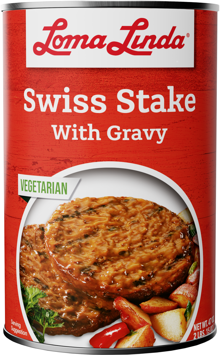 Loma Linda® Swiss Stake with Gravy (Food Service) 12 units per case 47.0 oz
