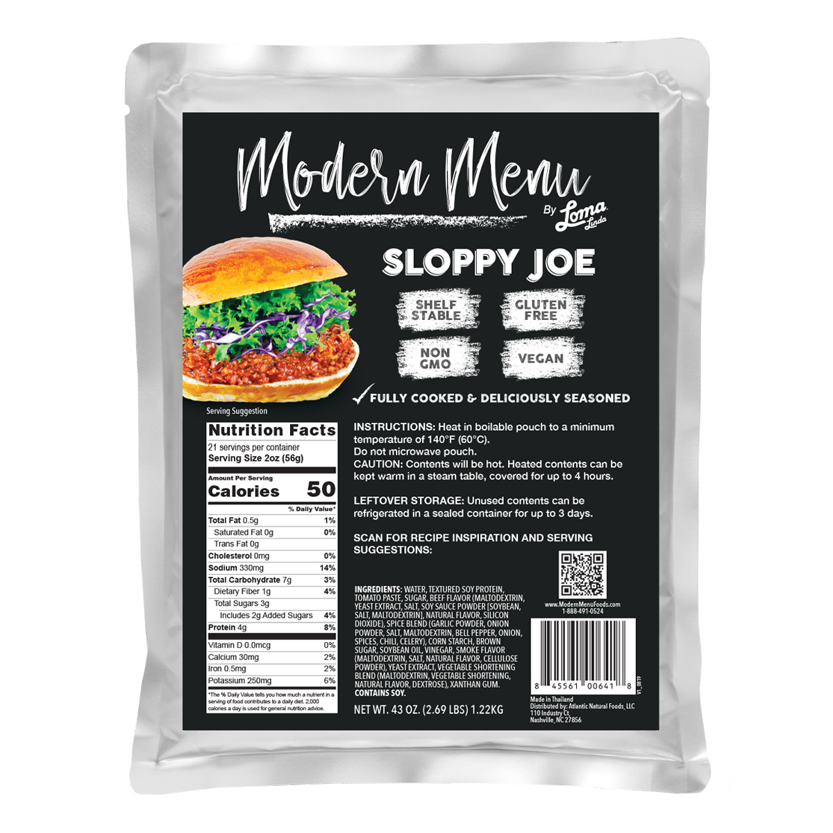 Modern Menu Sloppy Joe (Food Service) 6 units per case 43.0 oz
