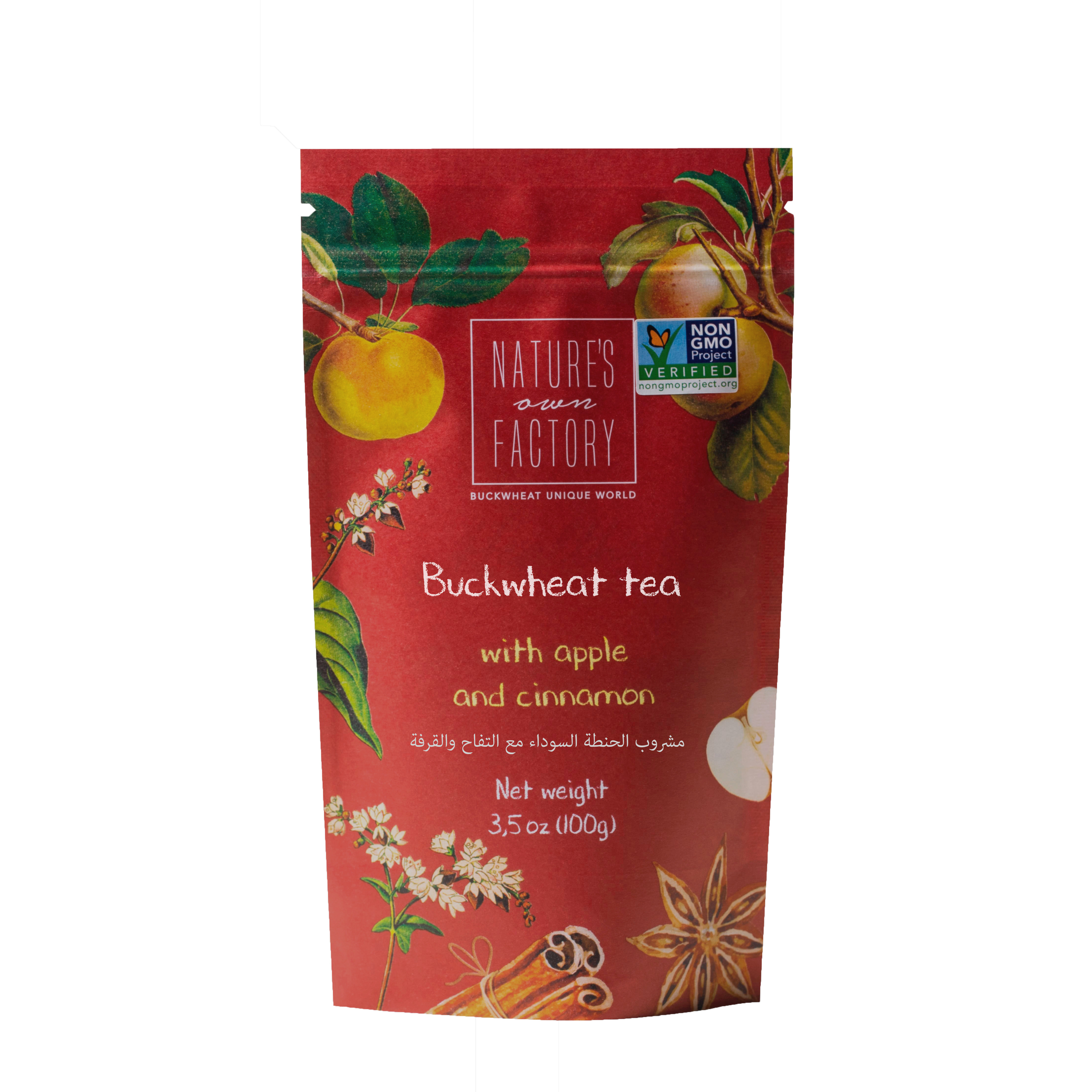 NATURE´S OWN FACTORY BUCKWHEAT TEA WITH APPLE AND CINNAMON 50 units per case 100 g