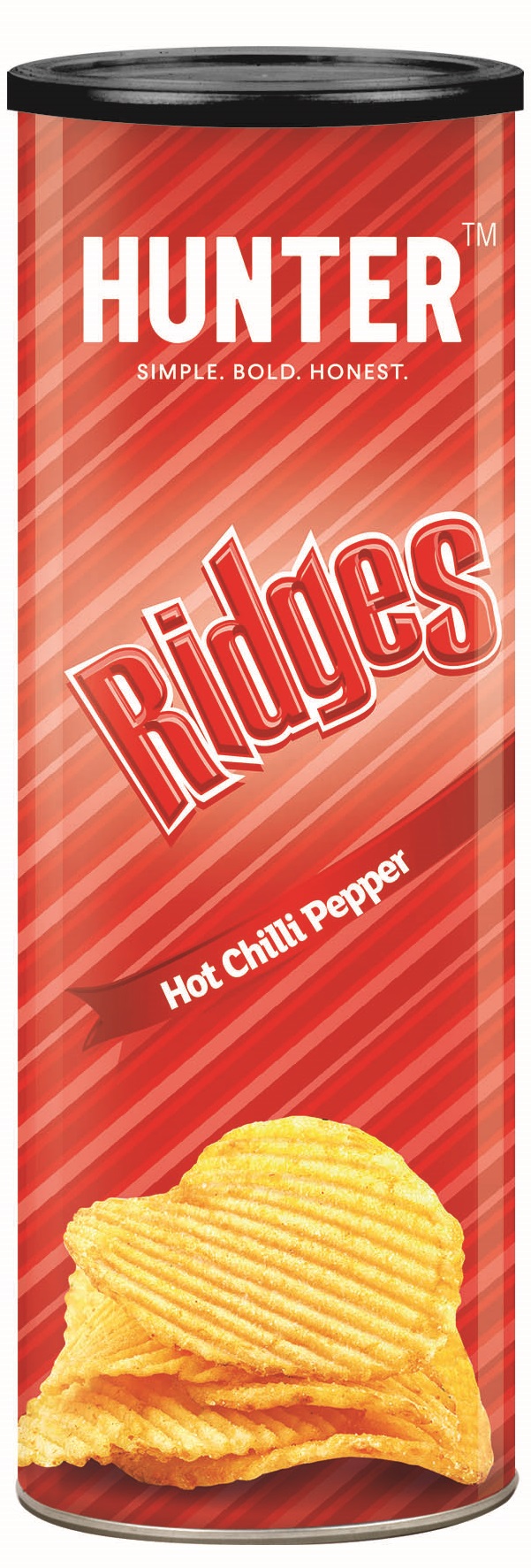 Hunter Foods Ridges Hot Chilli Pepper 12 units per case 75 g