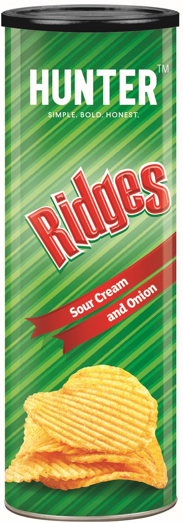 Hunter Foods Ridges Sour Cream & Onion 12 units per case 75 g