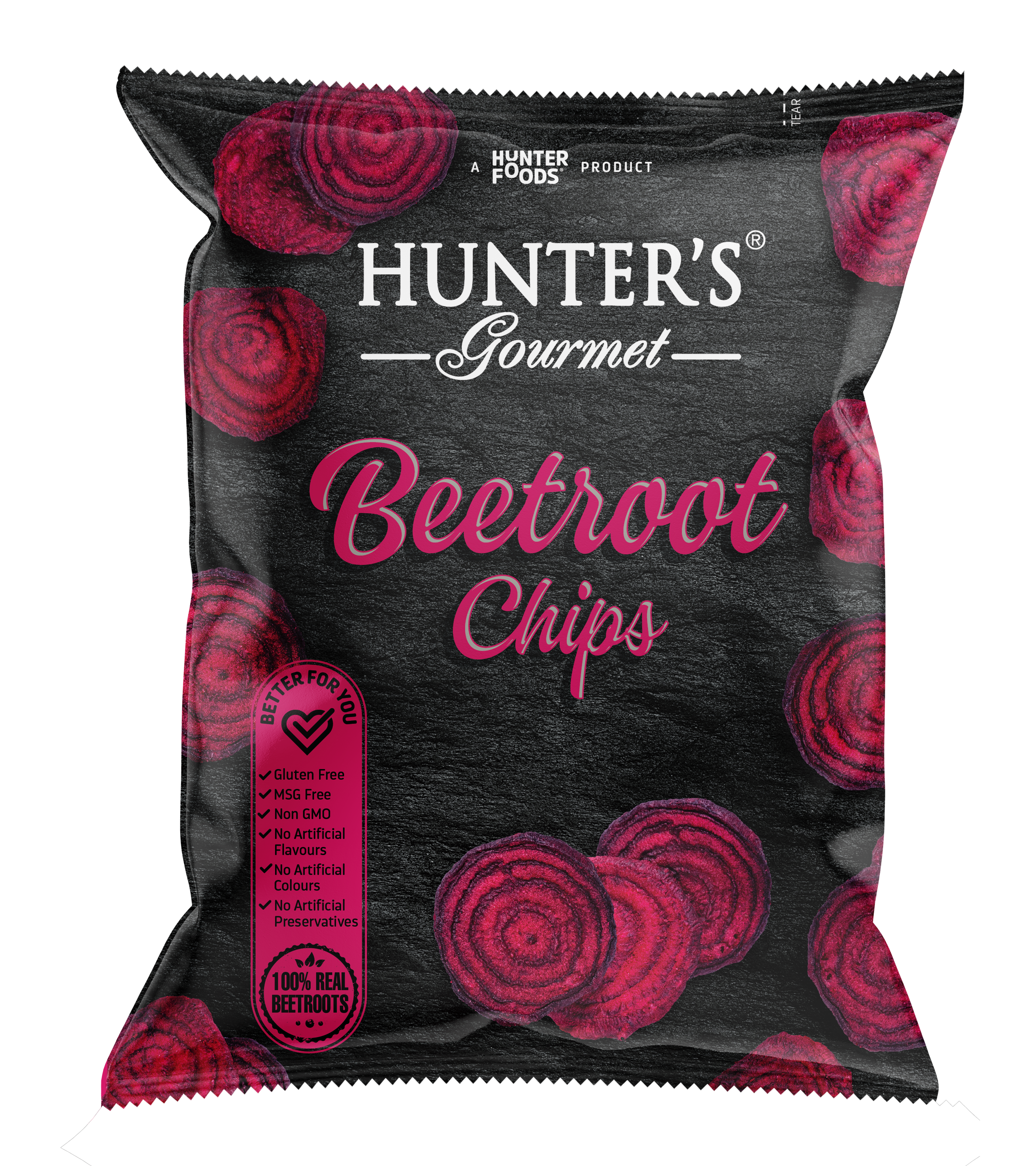 Hunter's Gourmet Beetroot Chips 24 units per case 60 g