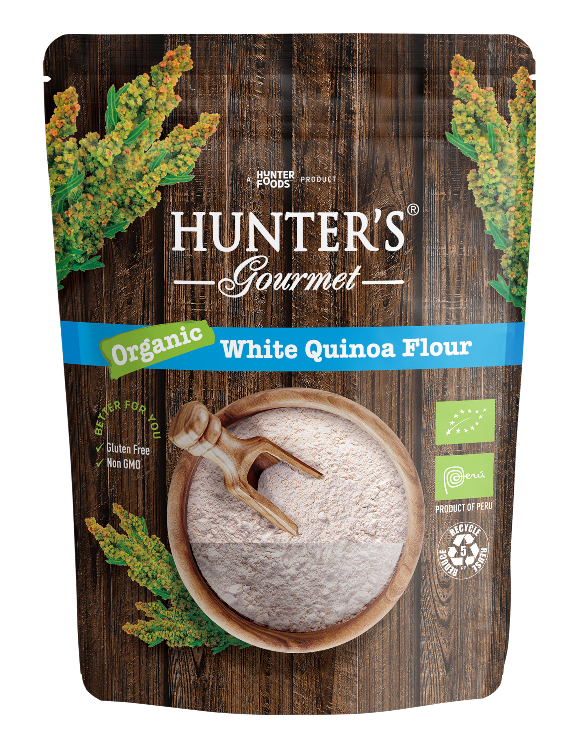 Hunter's Gourmet Organic Quinoa Flour 6 units per case 300 g