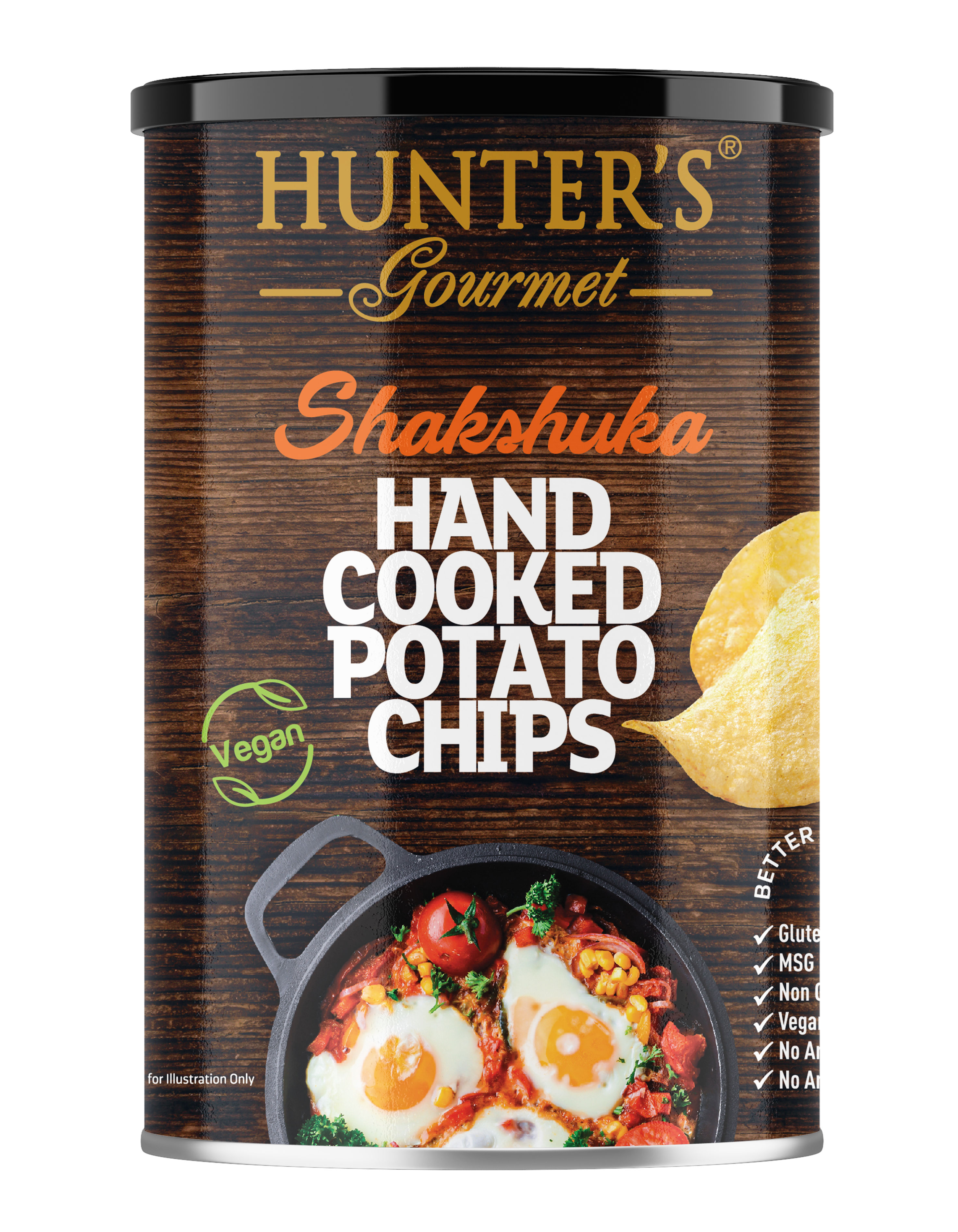 Hunter's Gourmet Hand Cooked Potato Chips Shakshuka 12 units per case 150 g