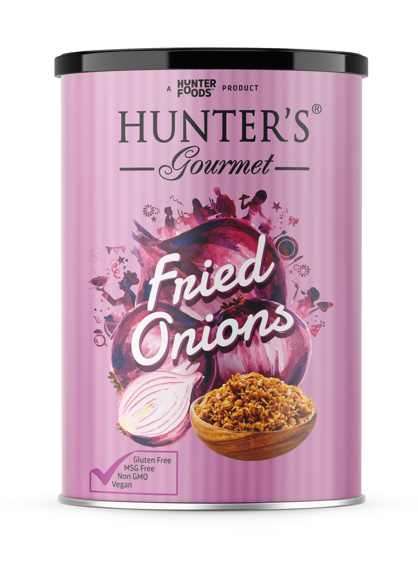 Hunter's Gourmet Fried Onions 24 units per case 100 g
