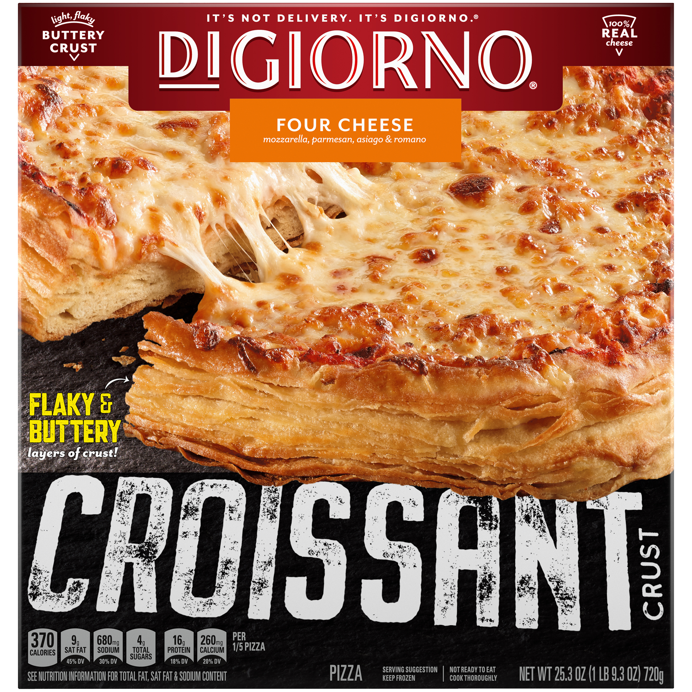 DIGIORNO Croissant Crust Four Cheese Pizza 12 units per case 25.3 oz