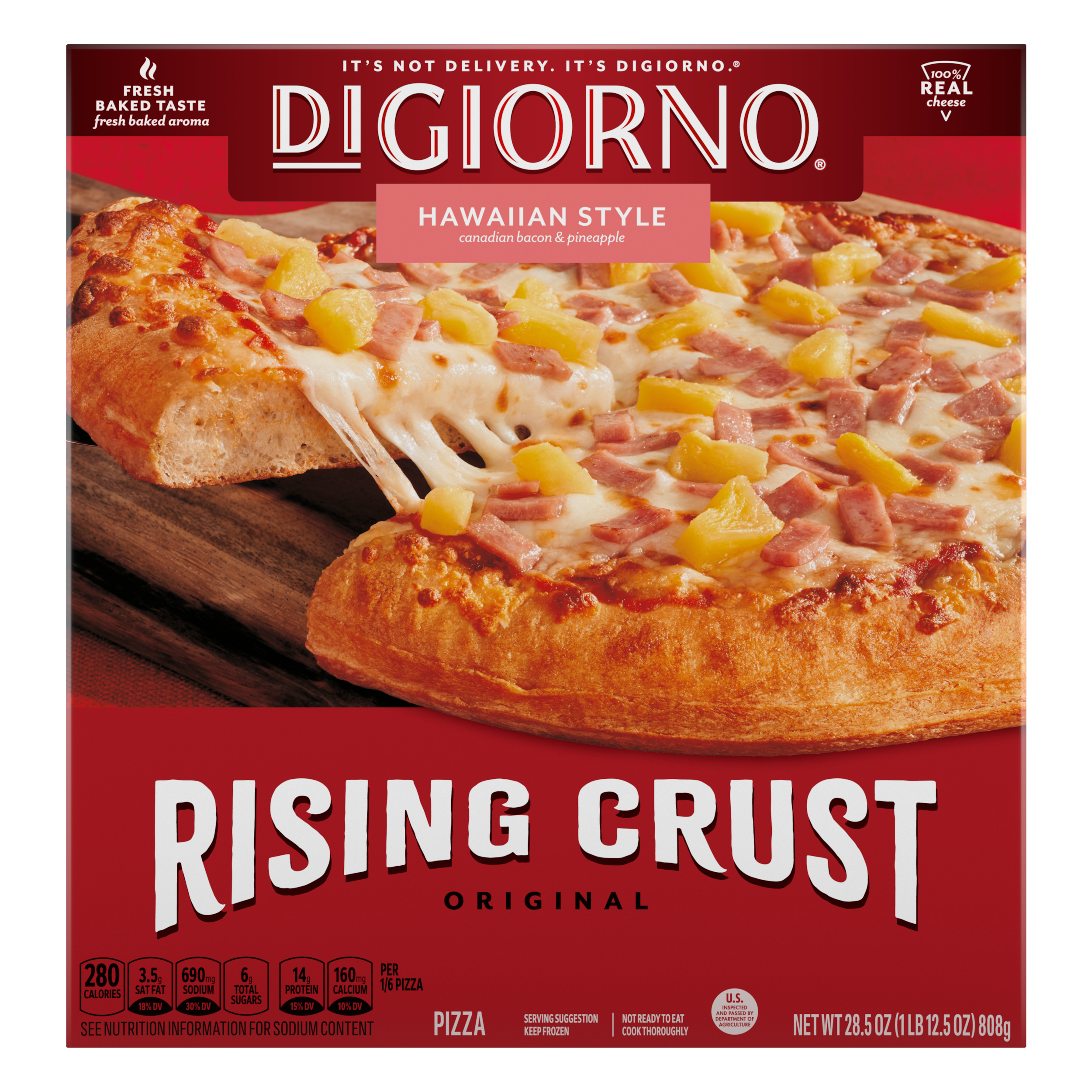 DIGIORNO Rising Crust Hawaiian Pizza 12 units per case 28.5 oz